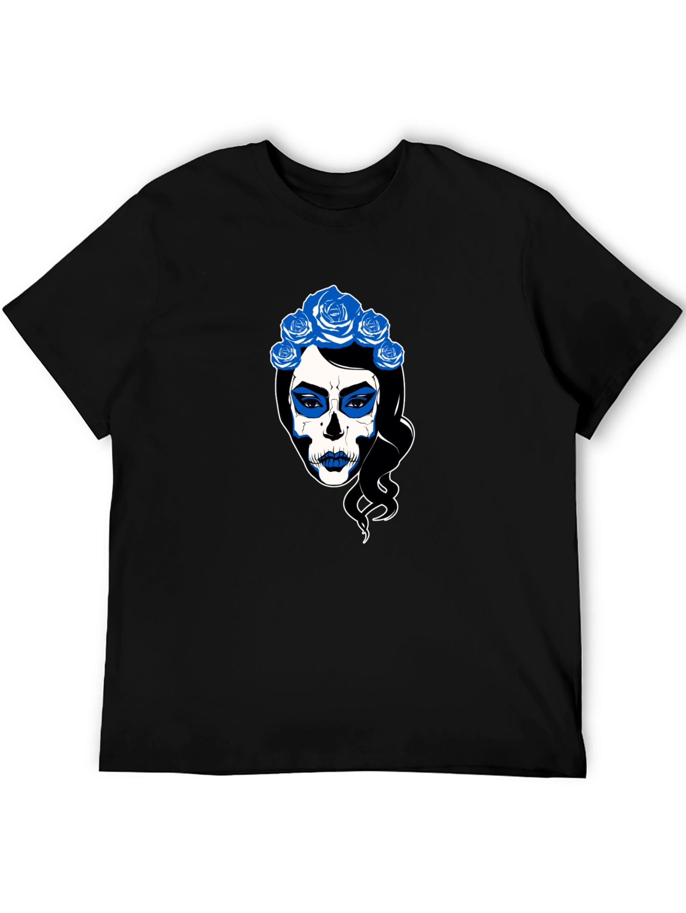 Sugar Skull Woman Black T-Shirt