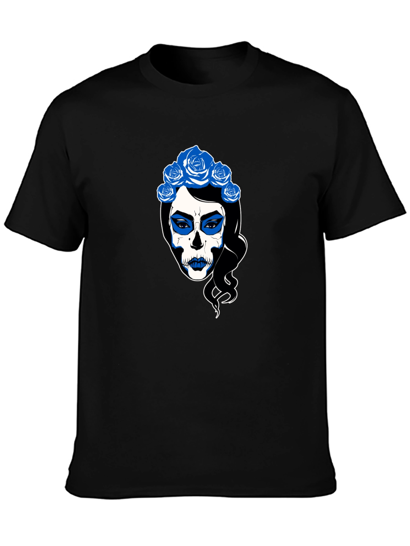 Sugar Skull Woman Black T-Shirt