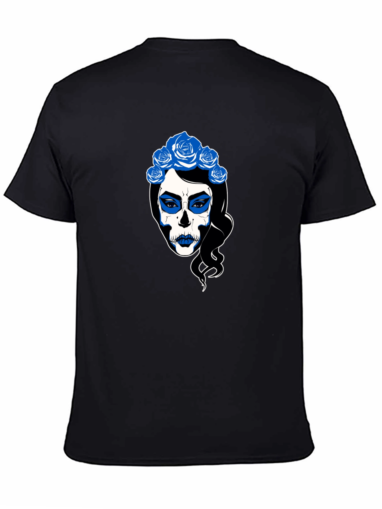 Sugar Skull Woman Black T-Shirt