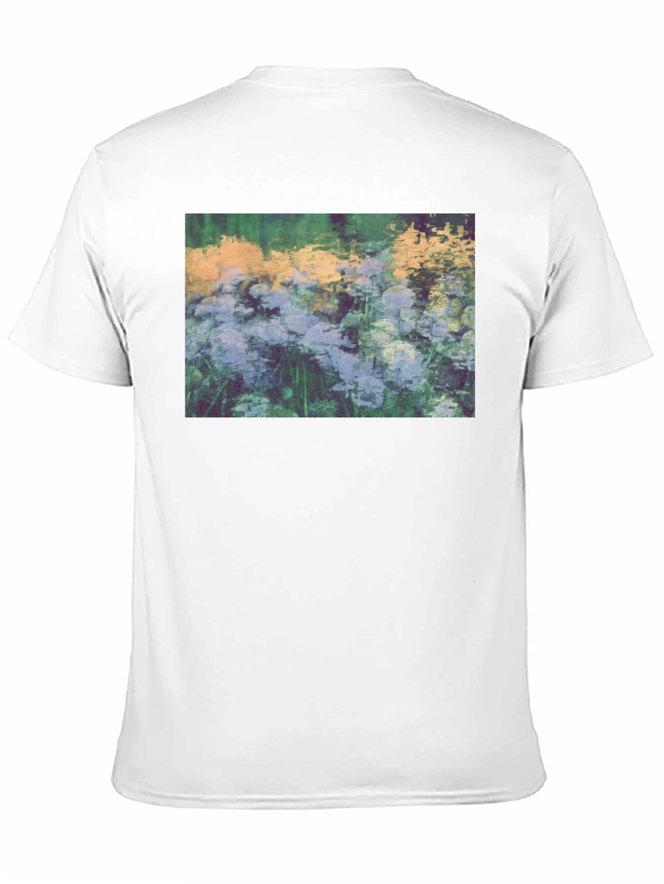Floral Impressionist Black T-Shirt