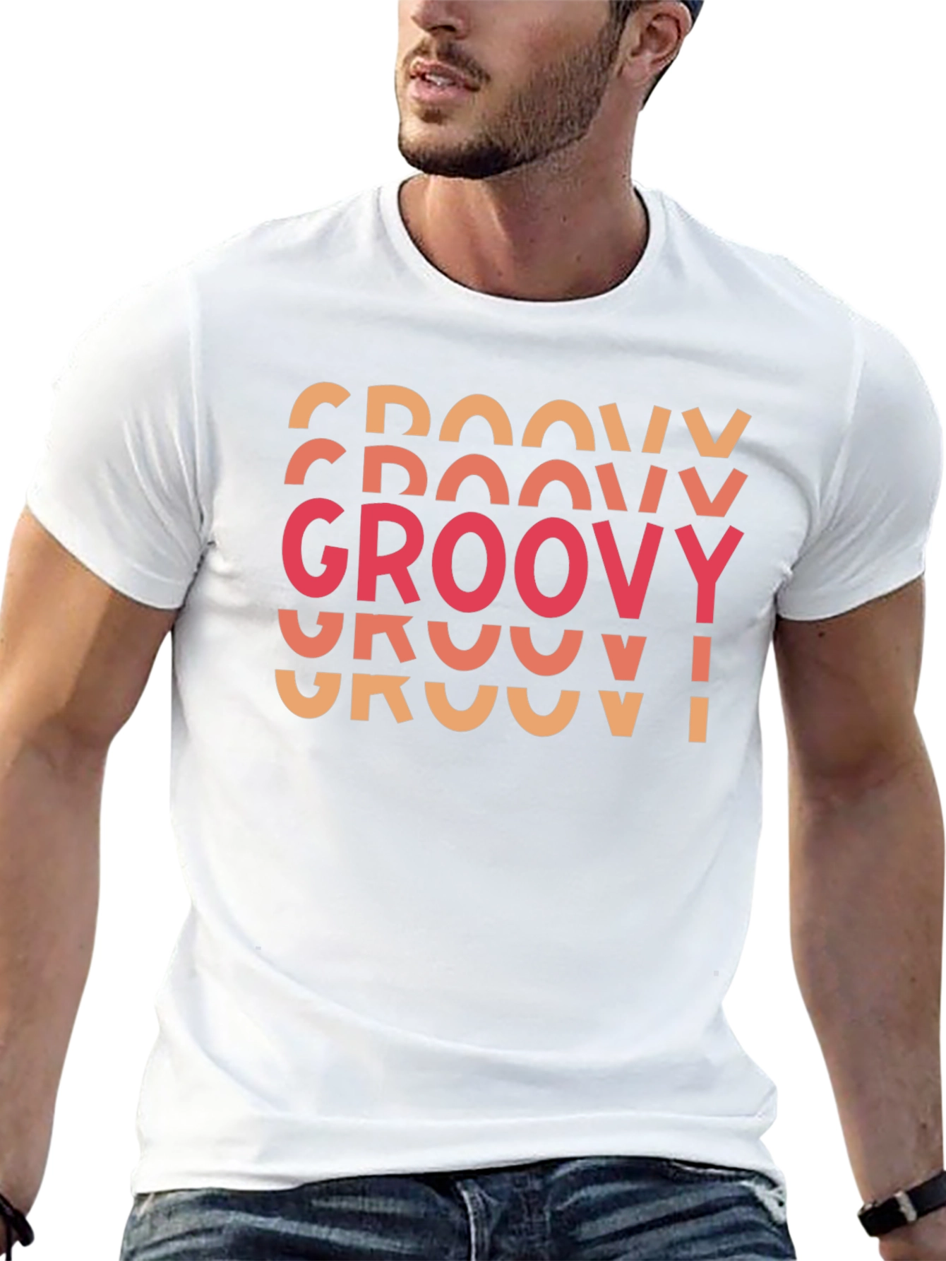 Groovy Retro Graphic Tee - Classic Black T-Shirt