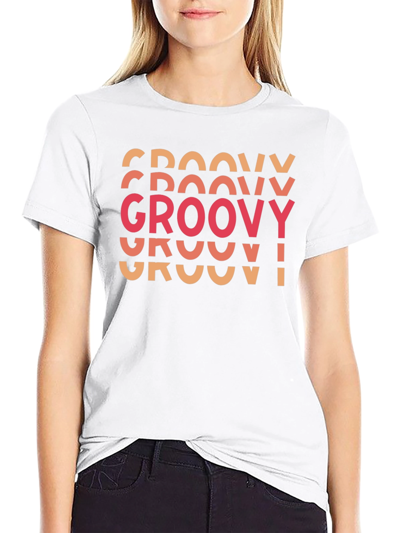 Groovy Retro Graphic Tee - Classic Black T-Shirt