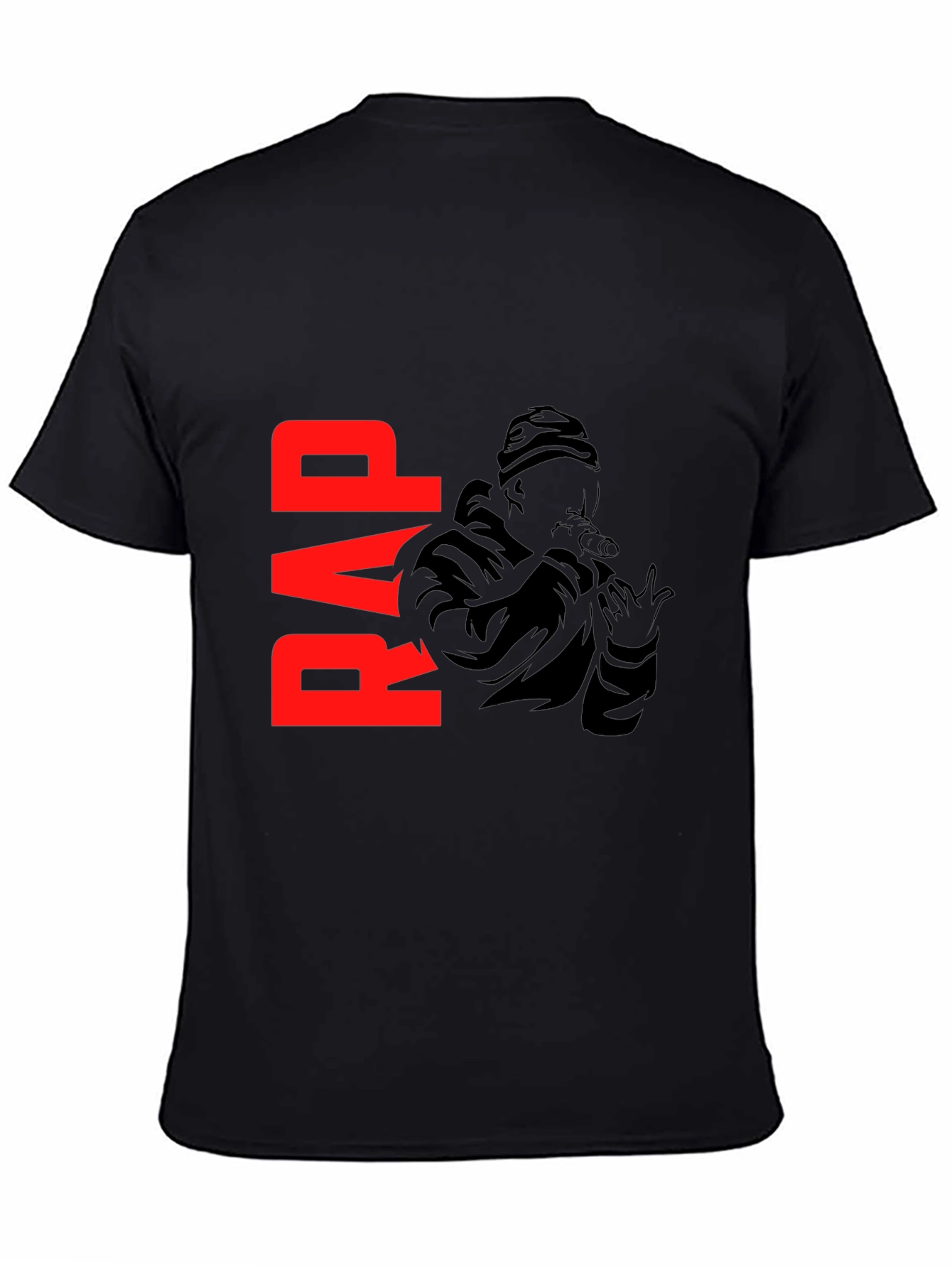 Rap Graphic Black T-Shirt