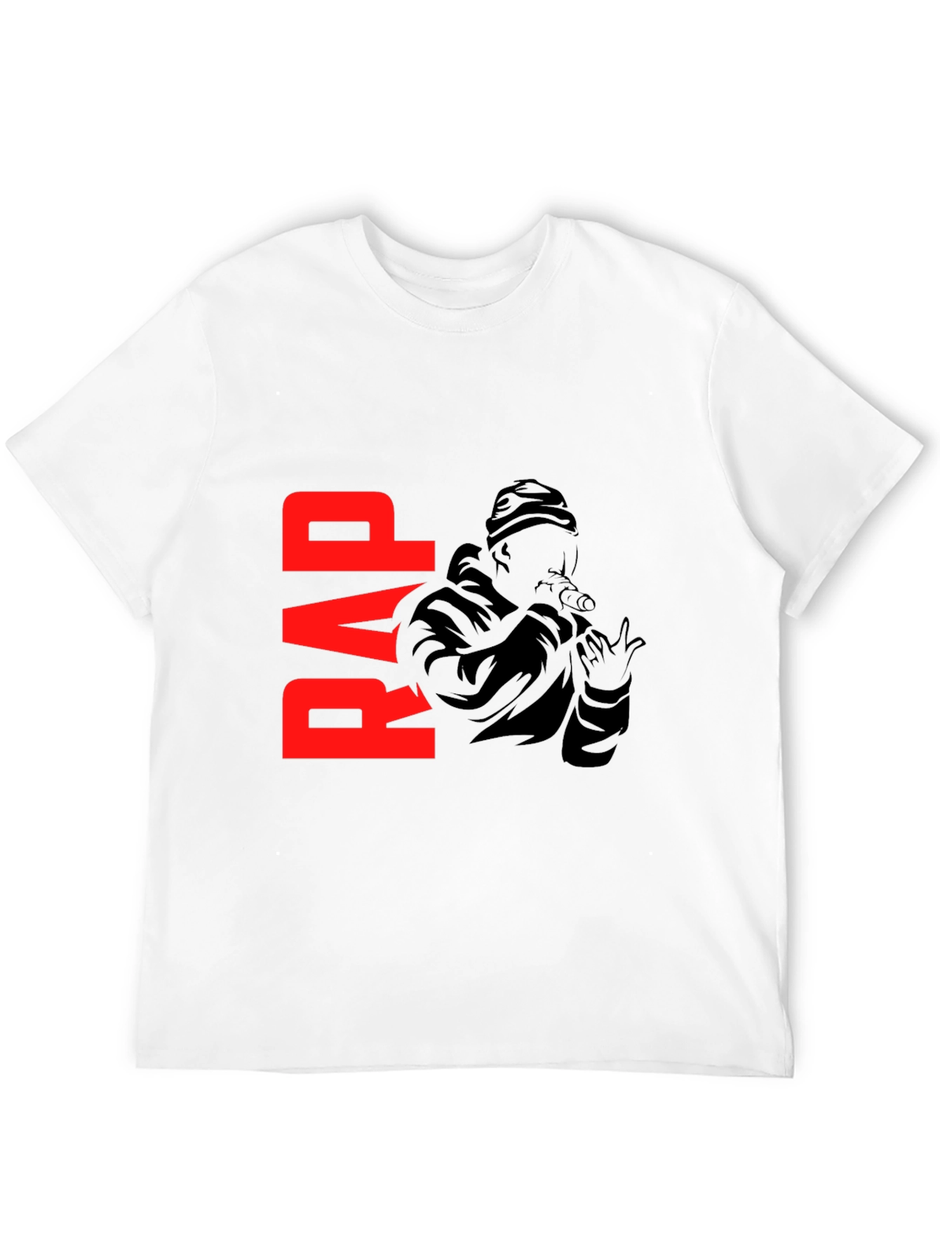Rap Graphic Black T-Shirt