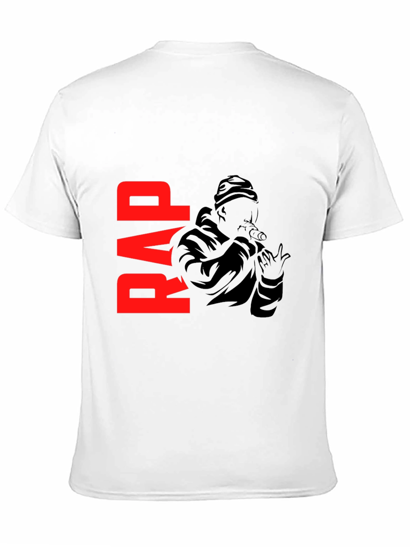 Rap Graphic Black T-Shirt