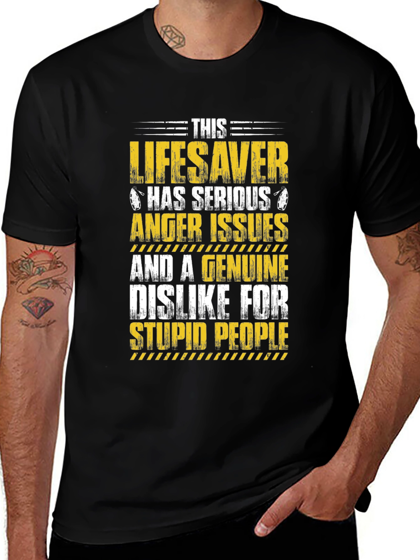 Lifesaver Anger Issues Graphic T-Shirt