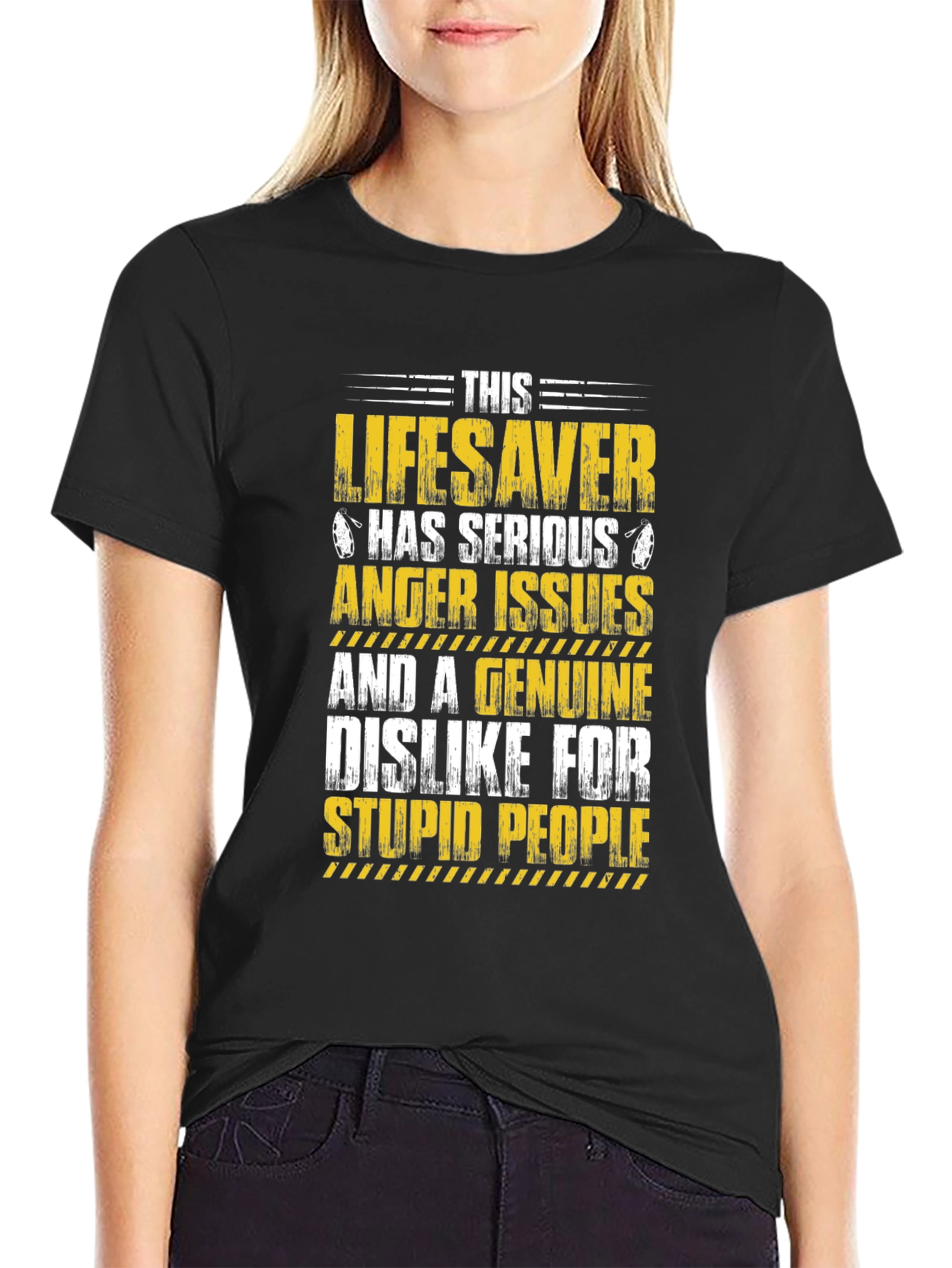 Lifesaver Anger Issues Graphic T-Shirt