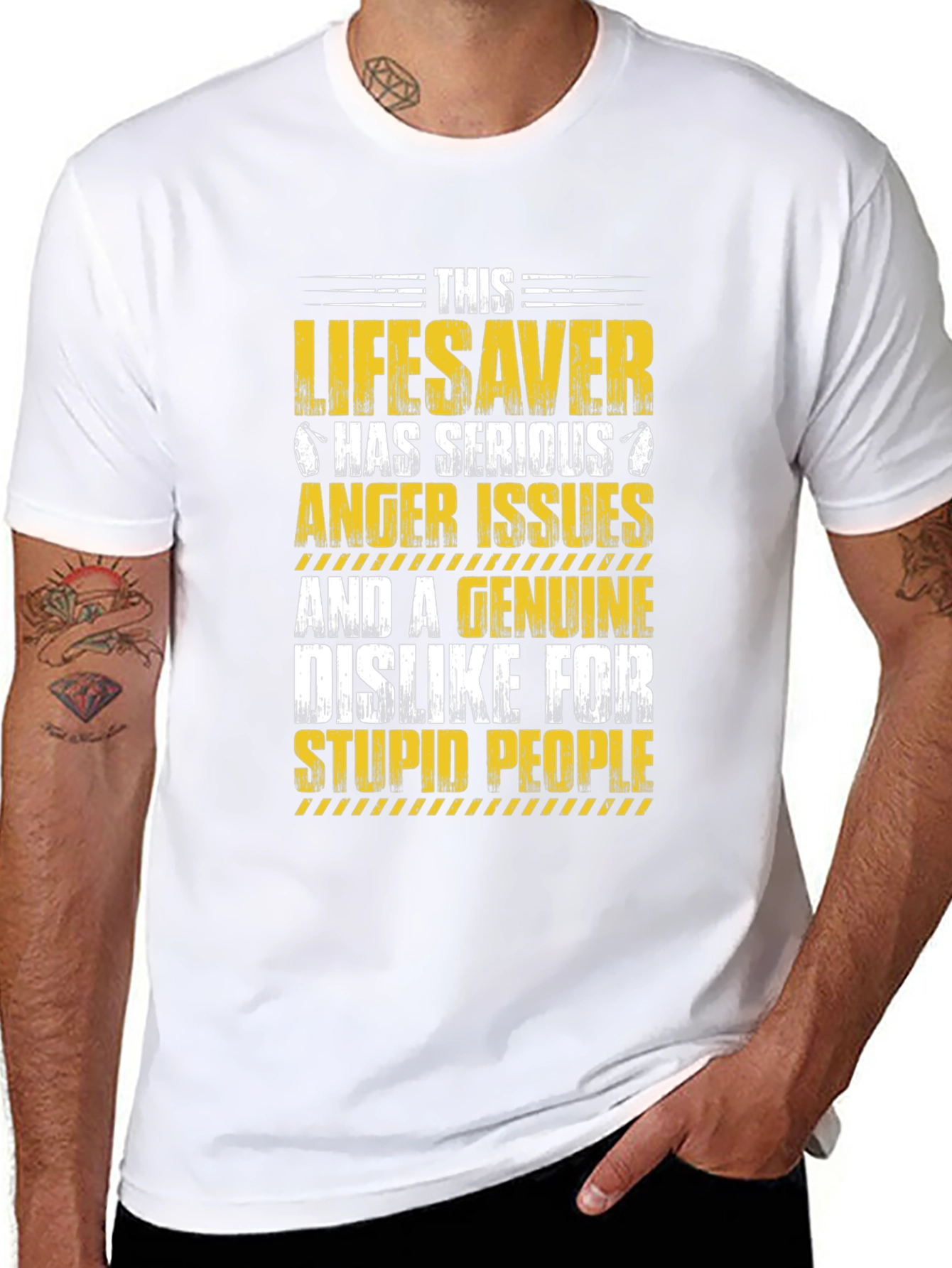 Lifesaver Anger Issues Graphic T-Shirt