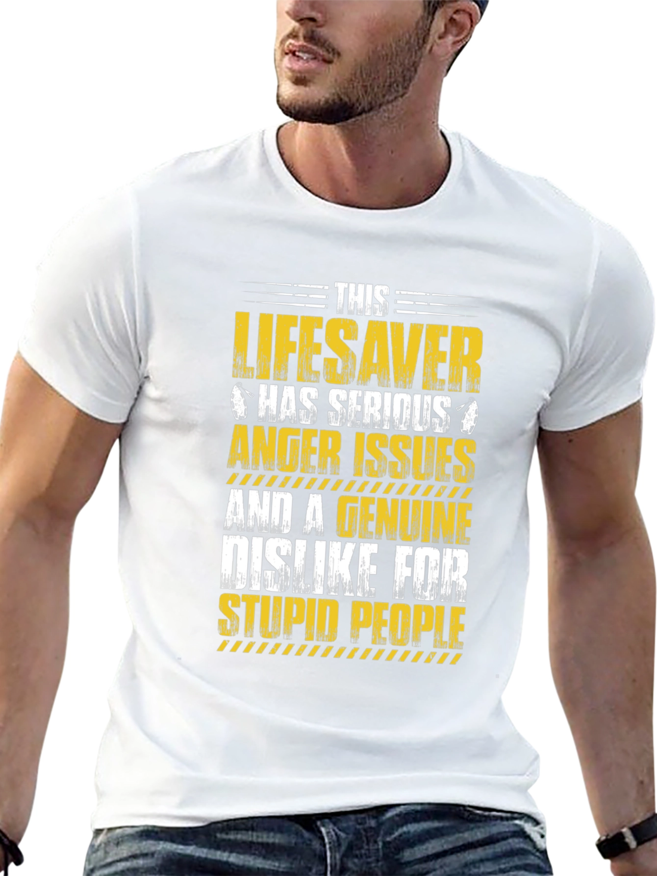 Lifesaver Anger Issues Graphic T-Shirt