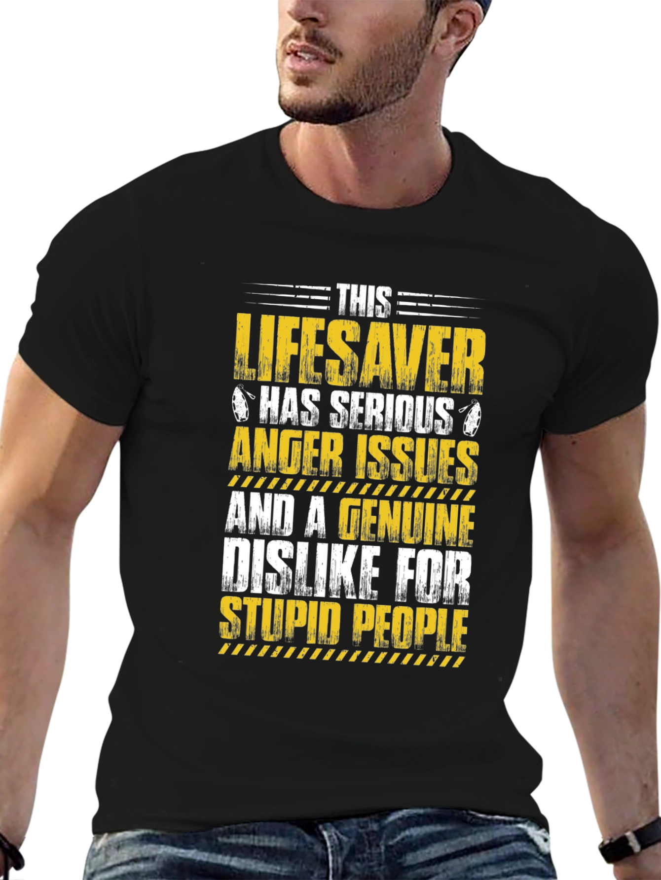 Lifesaver Anger Issues Graphic T-Shirt