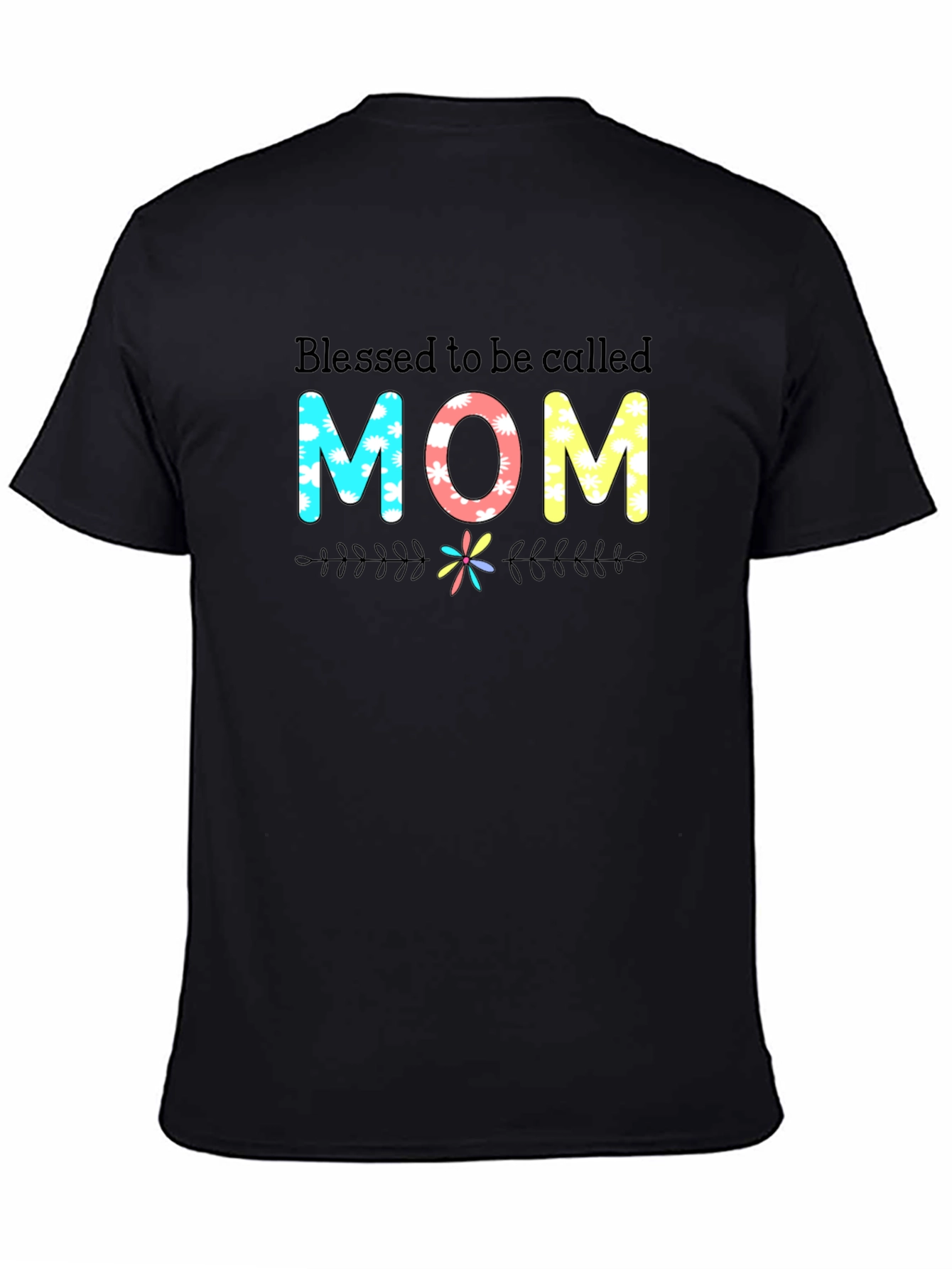 Blessed Mom Graphic Tee - Stylish Unisex Black T-Shirt