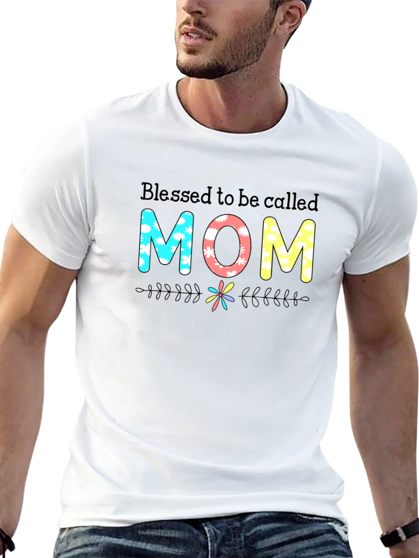 Blessed Mom Graphic Tee - Stylish Unisex Black T-Shirt