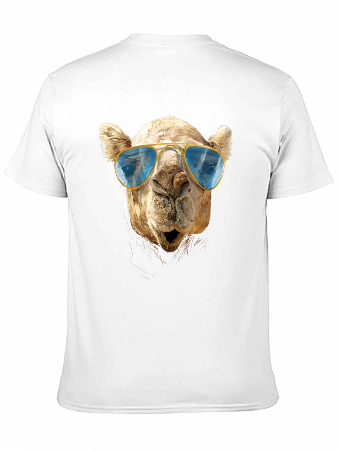 Cool Camel Tee - Sunglasses Graphic Black T-Shirt