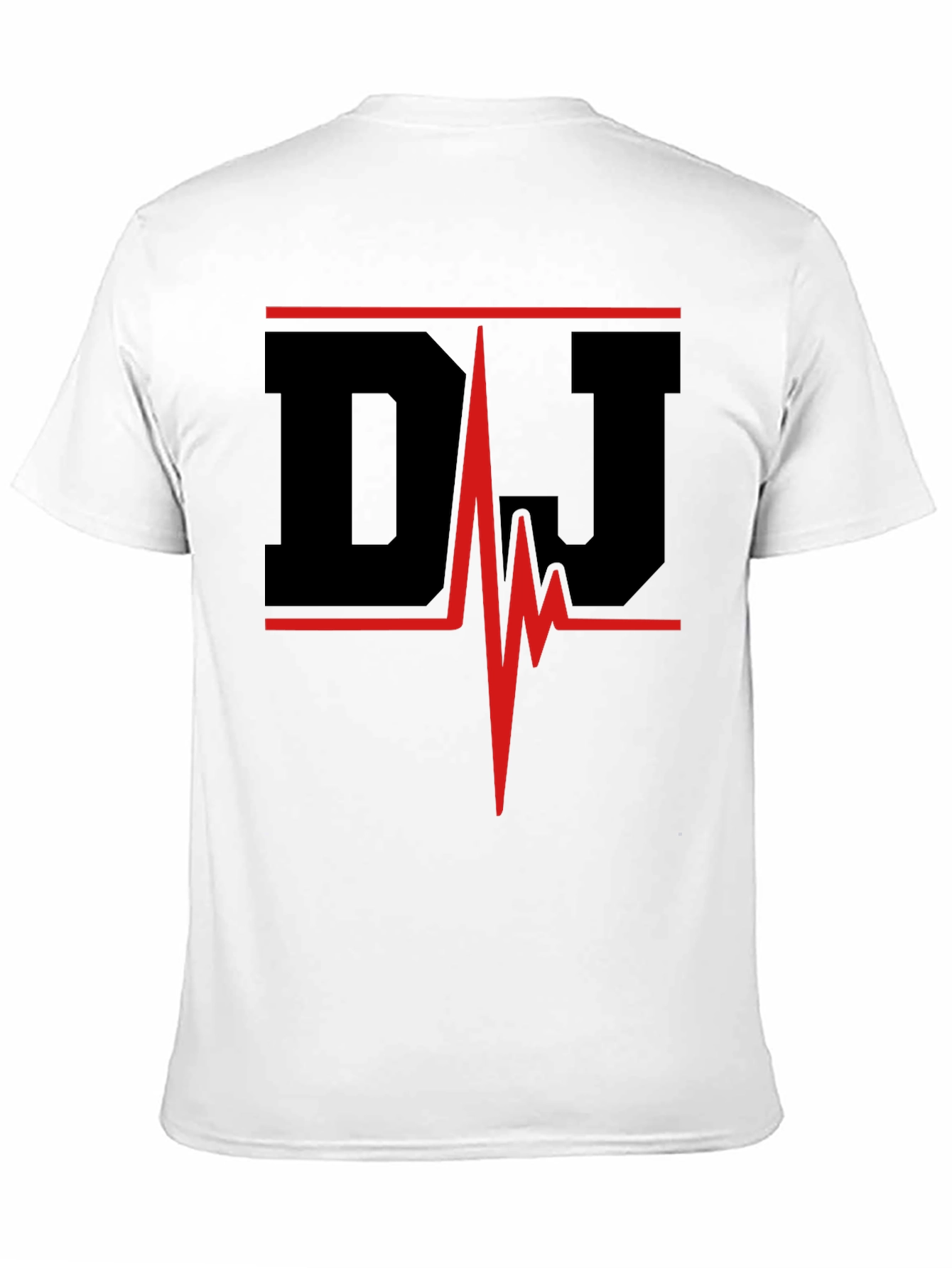 DJ Heartbeat Black Graphic Tee