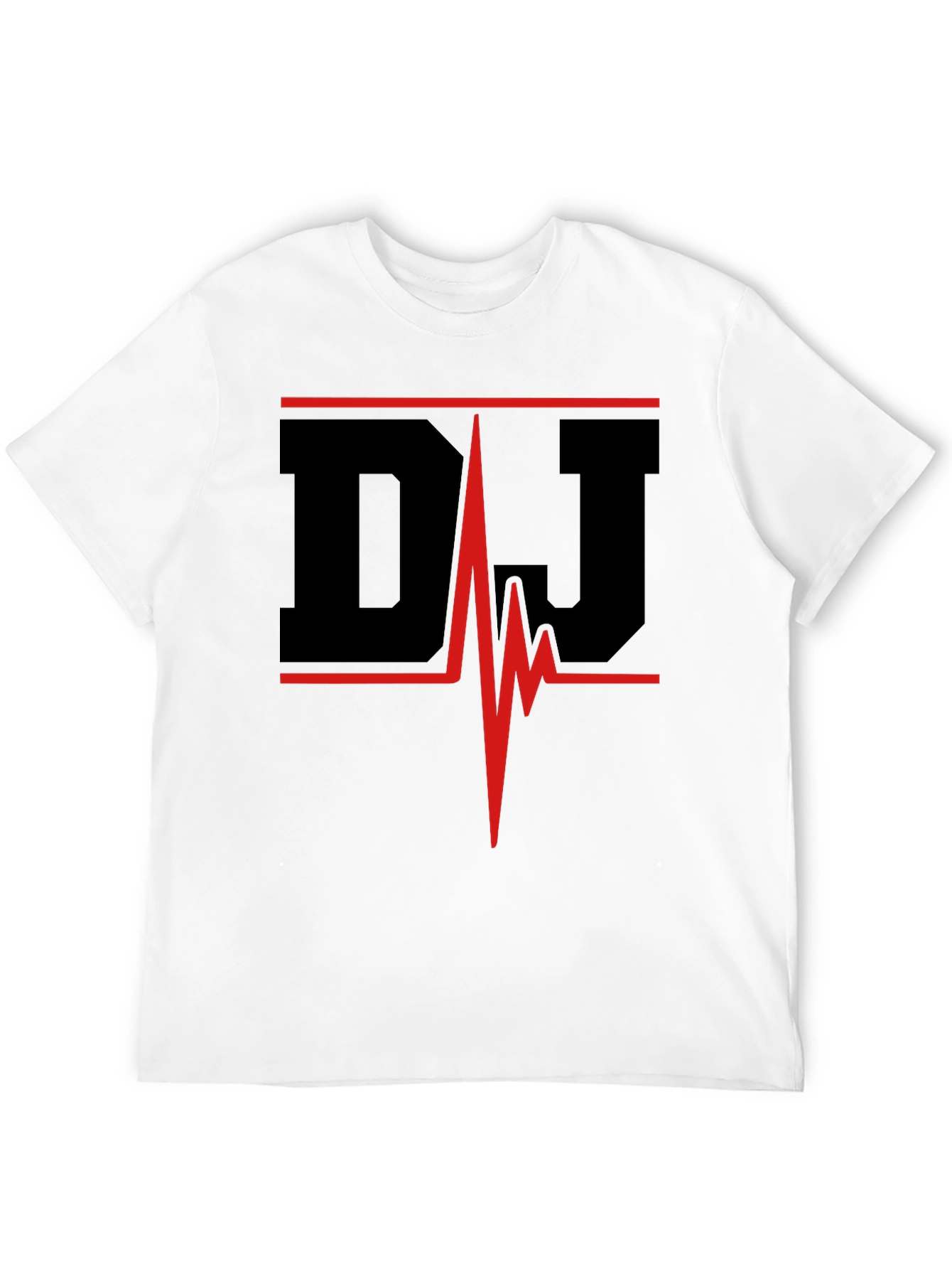 DJ Heartbeat Black Graphic Tee