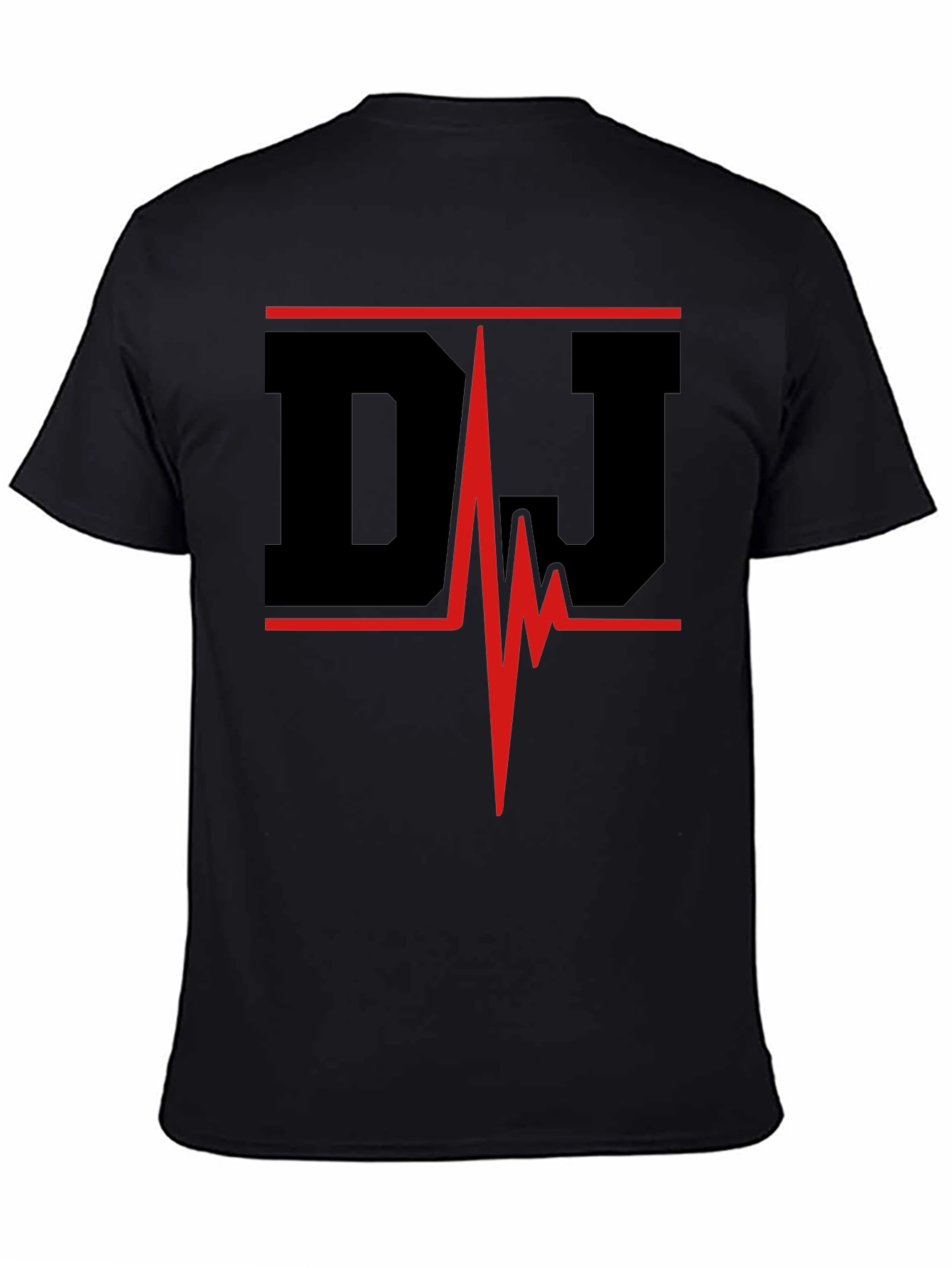 DJ Heartbeat Black Graphic Tee