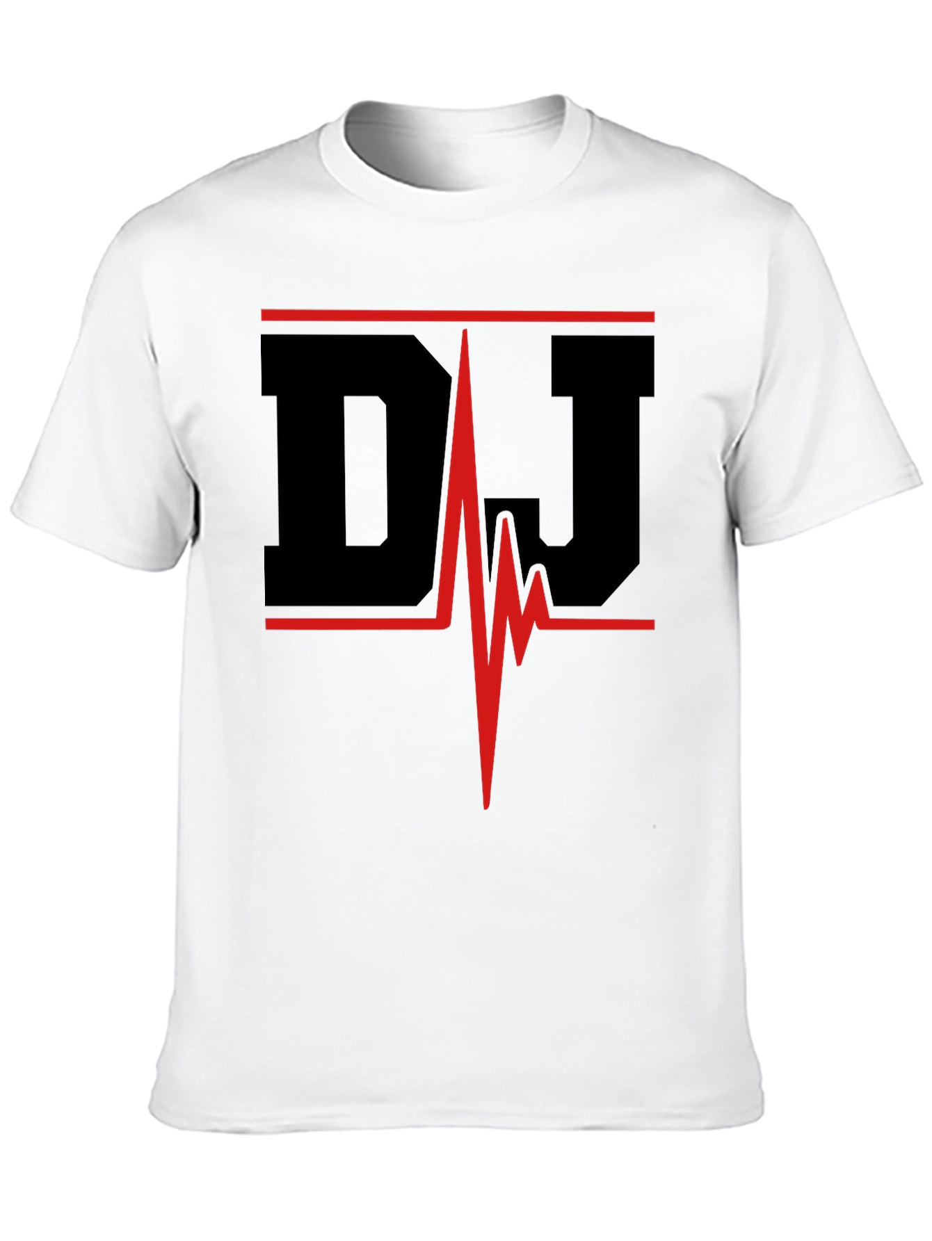 DJ Heartbeat Black Graphic Tee