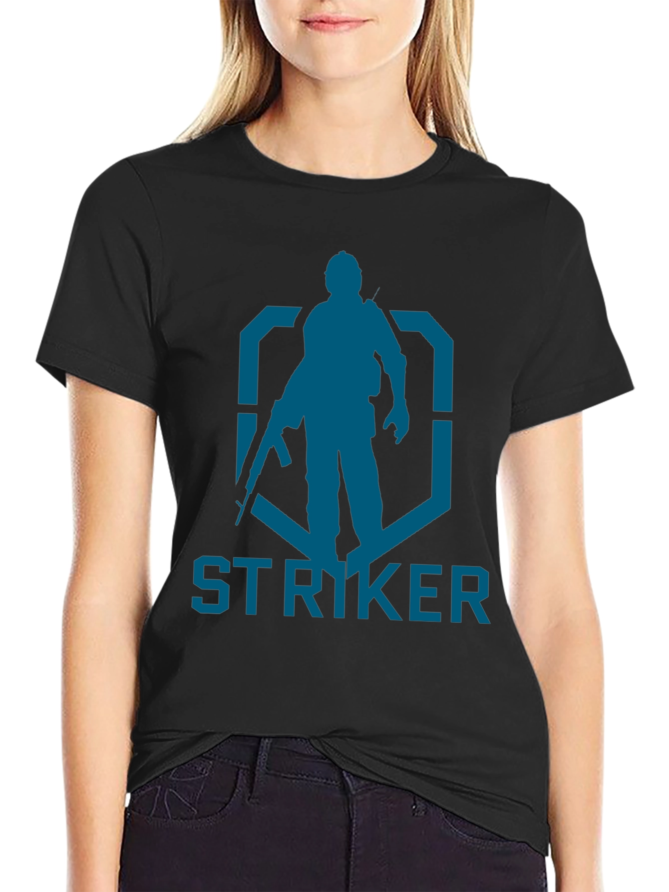 Striker Graphic Tee - Military Style Design