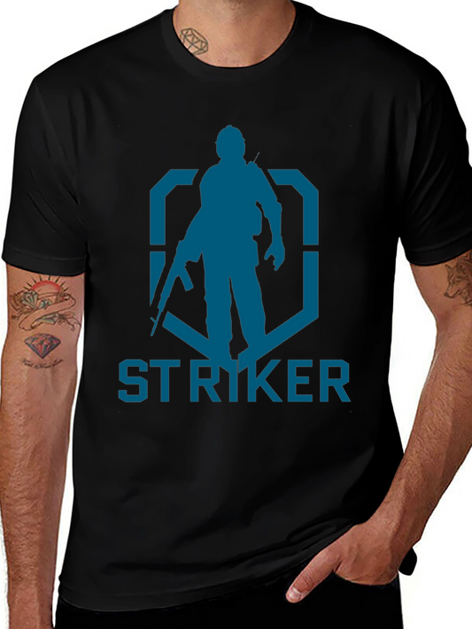 Striker Graphic Tee - Military Style Design