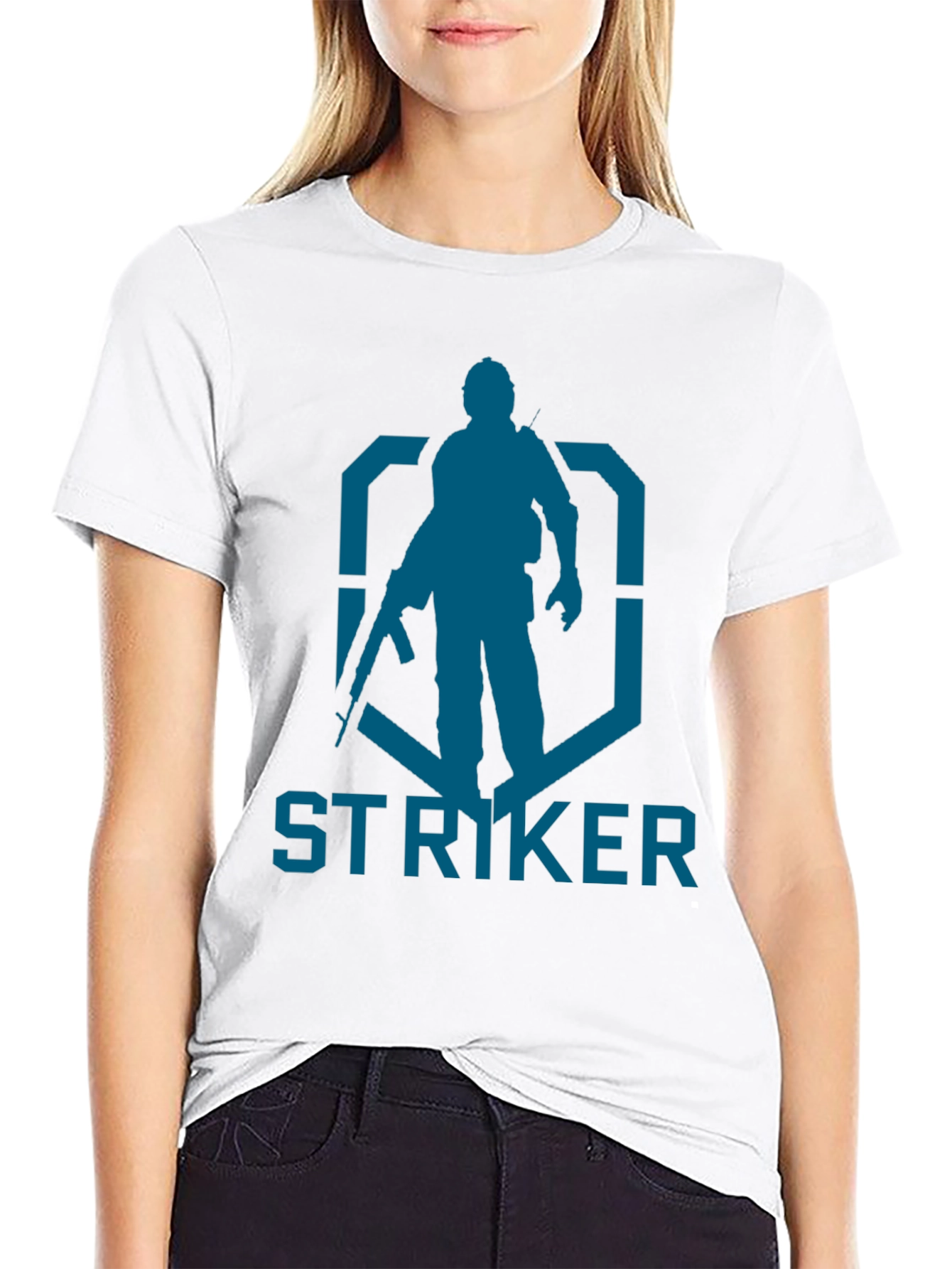 Striker Graphic Tee - Military Style Design