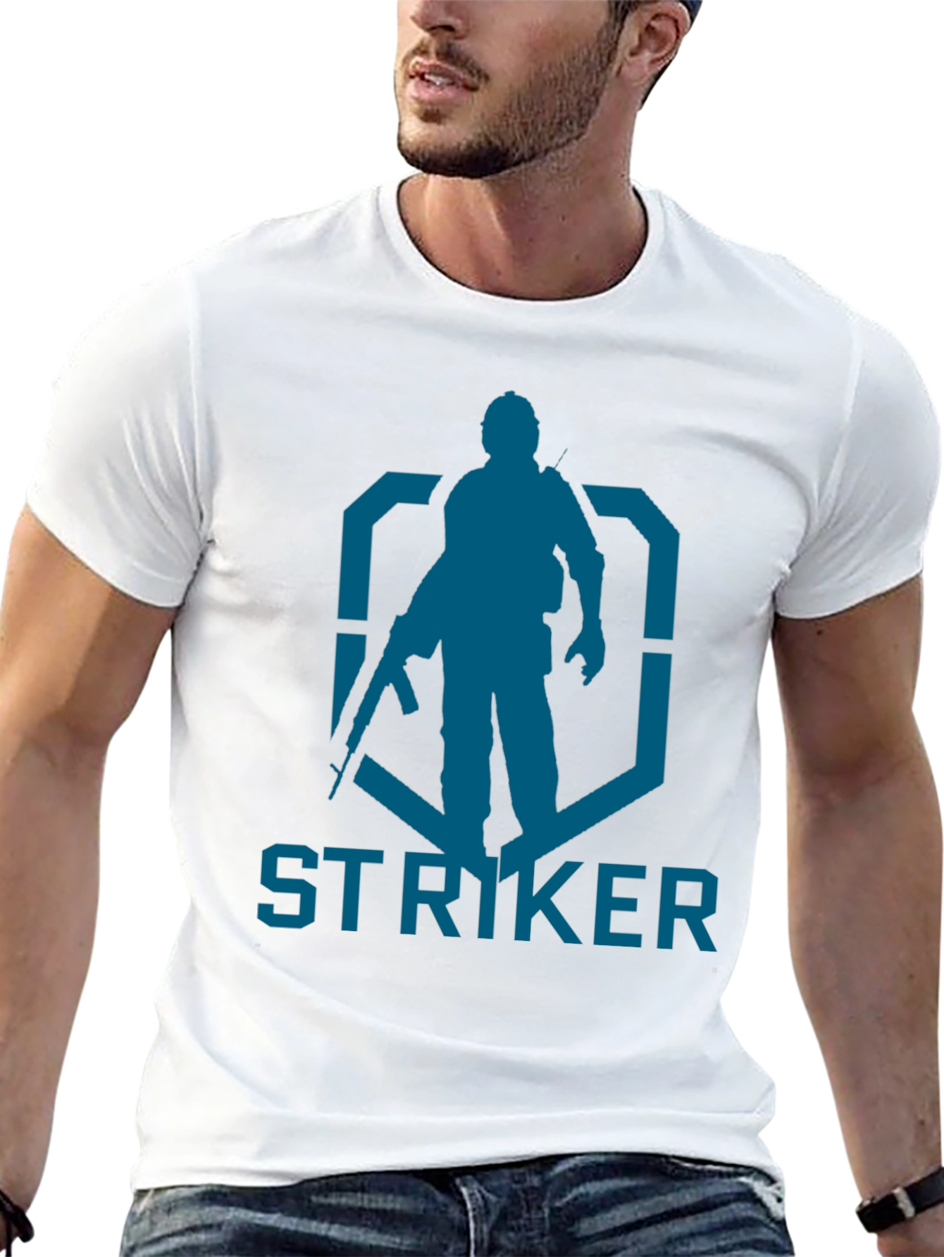 Striker Graphic Tee - Military Style Design