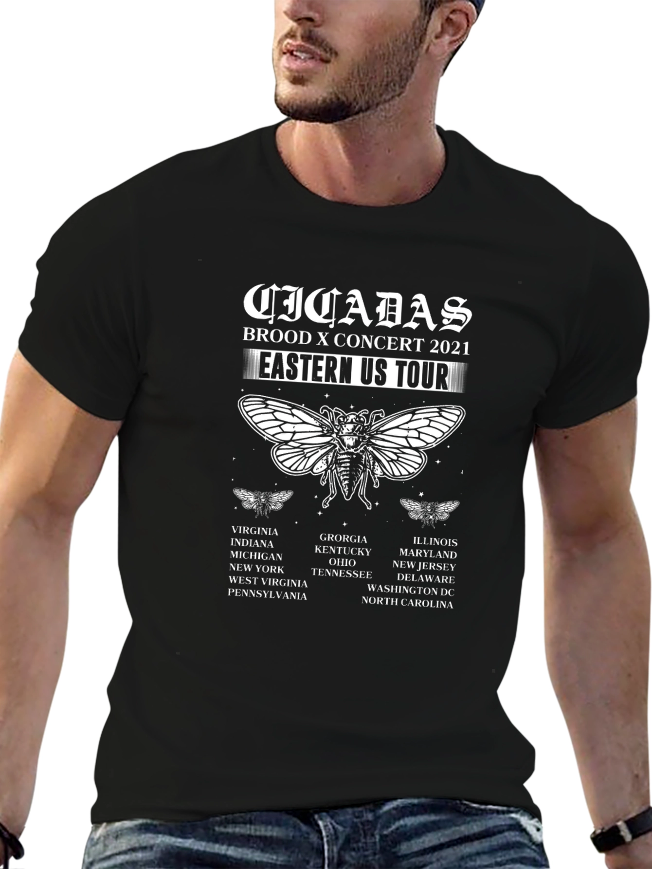 Cicadas Brood X Concert 2021 Tour T-Shirt