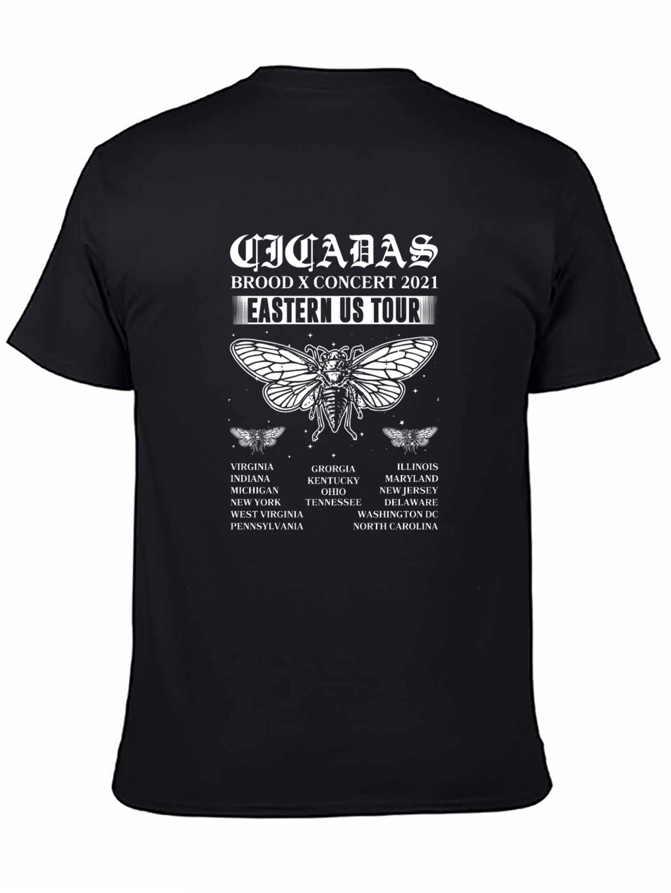 Cicadas Brood X Concert 2021 Tour T-Shirt