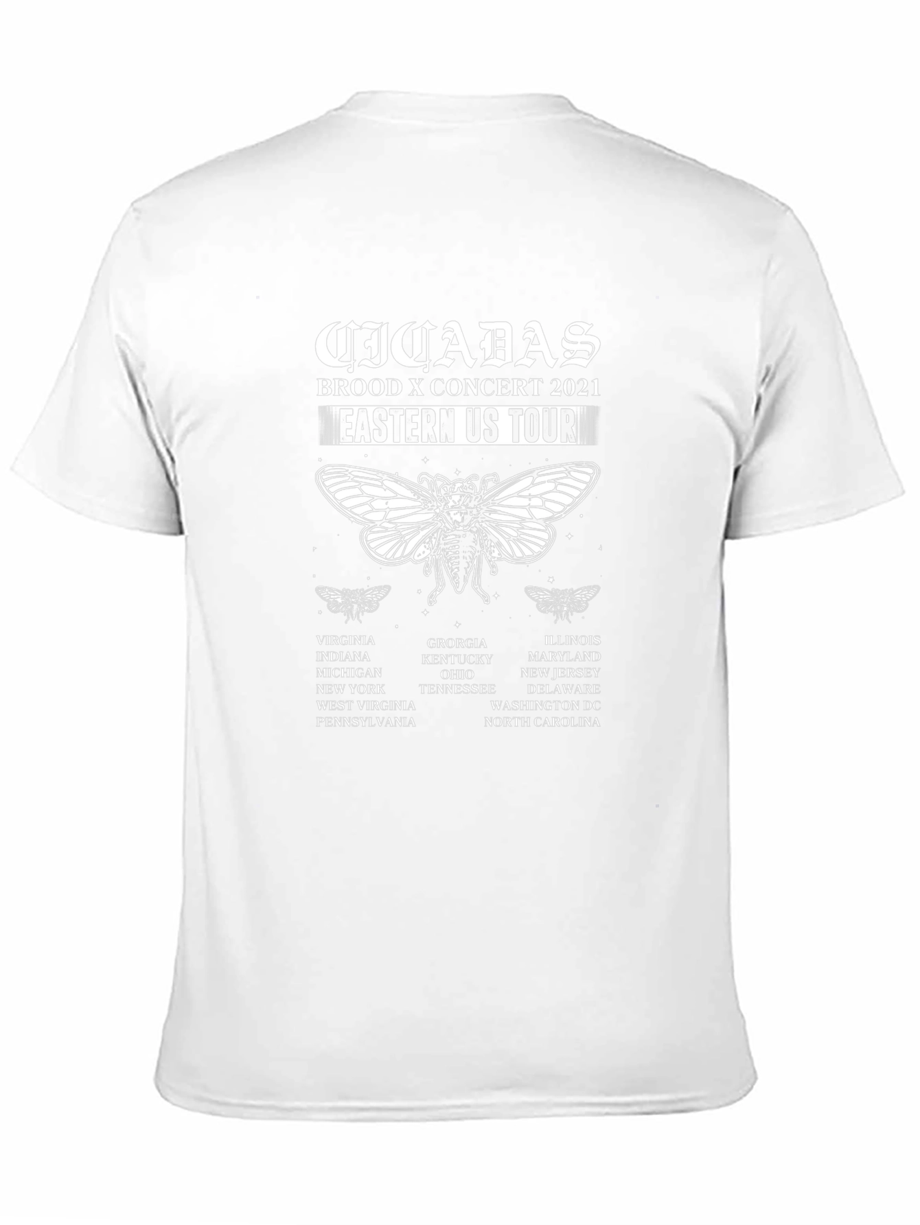 Cicadas Brood X Concert 2021 Tour T-Shirt