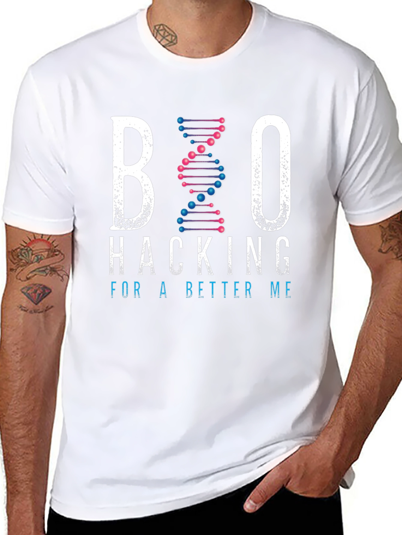 Biohacking T-Shirt: Hack For A Better Me Tee