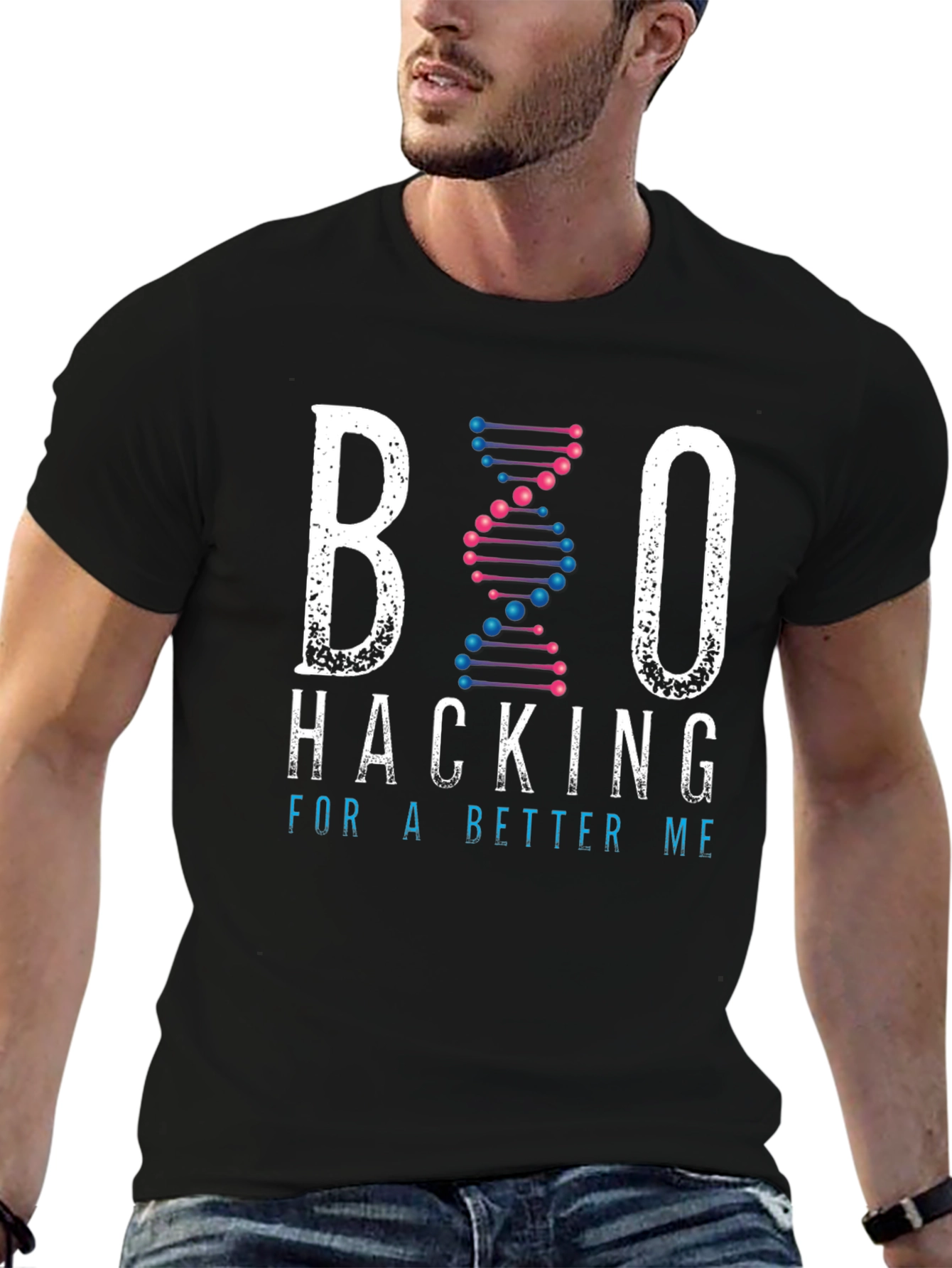 Biohacking T-Shirt: Hack For A Better Me Tee