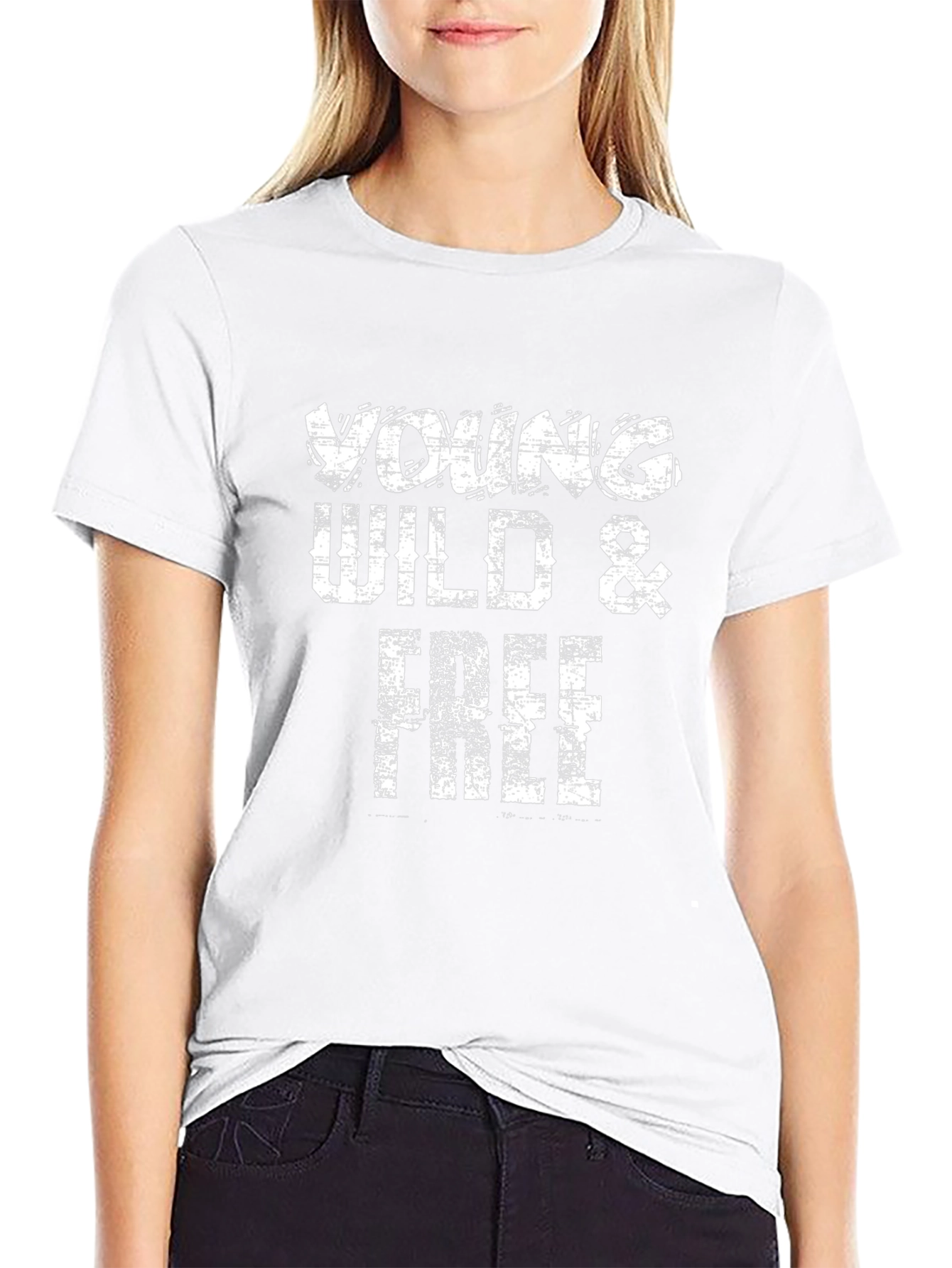 Young Wild & Free Graphic Tee - Black