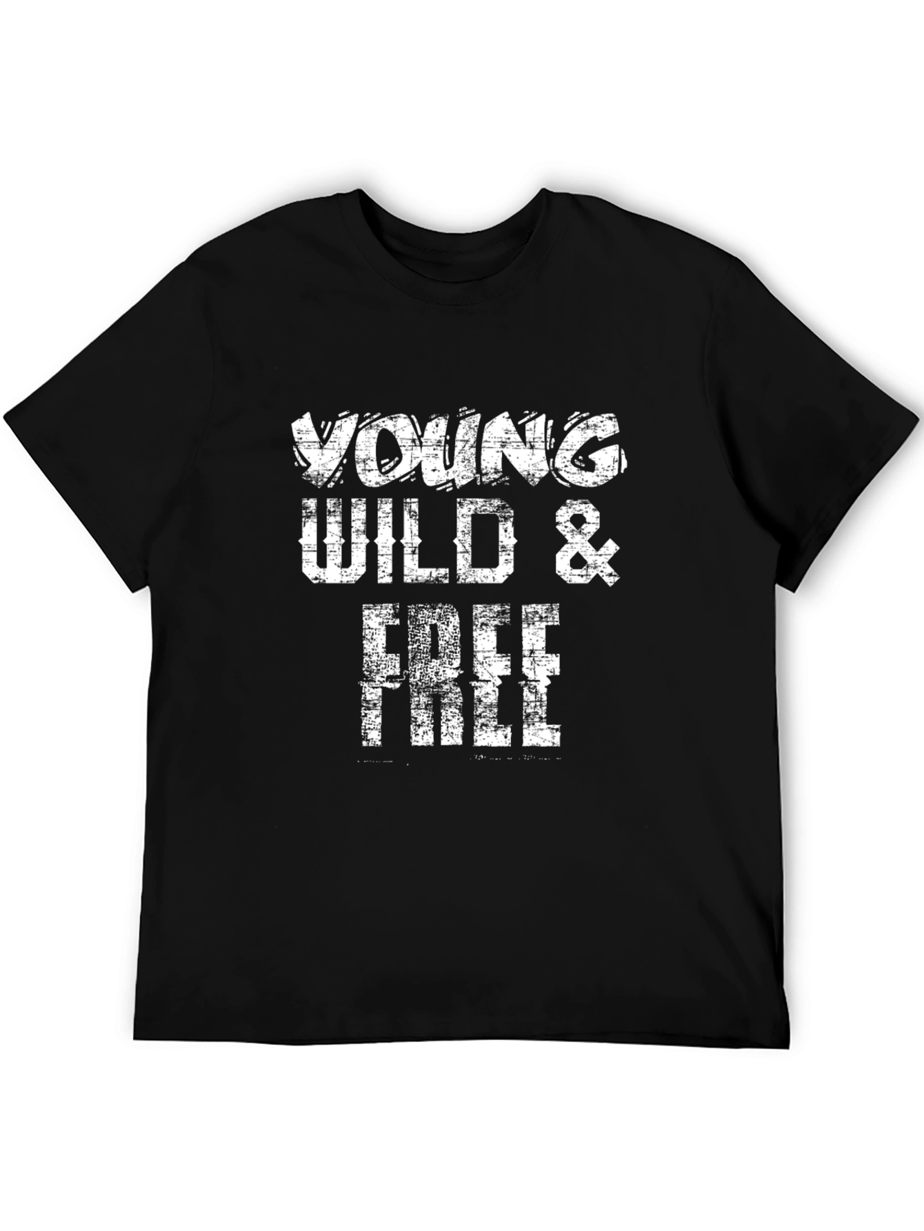 Young Wild & Free Graphic Tee - Black