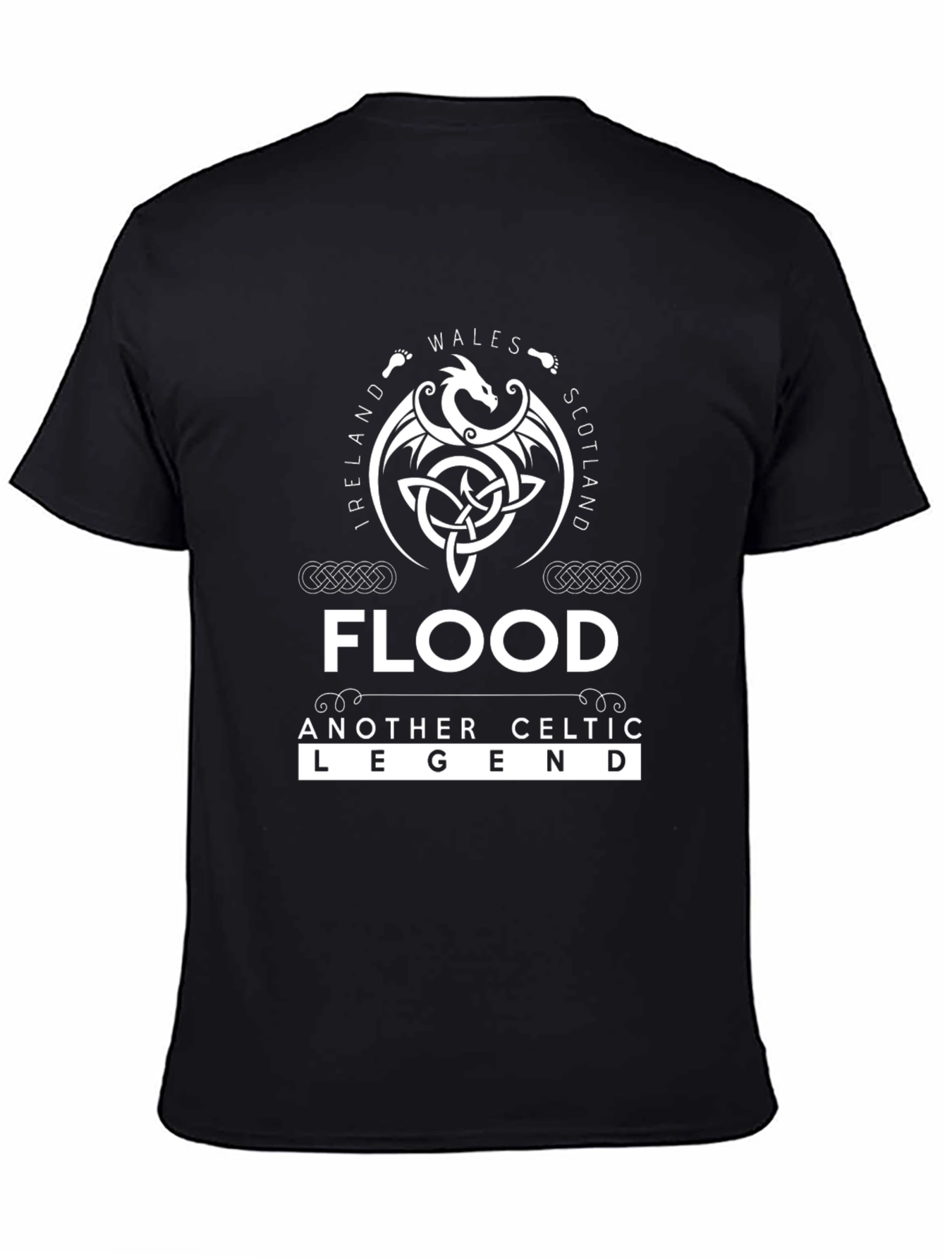Flood Celtic Legend Black T-Shirt