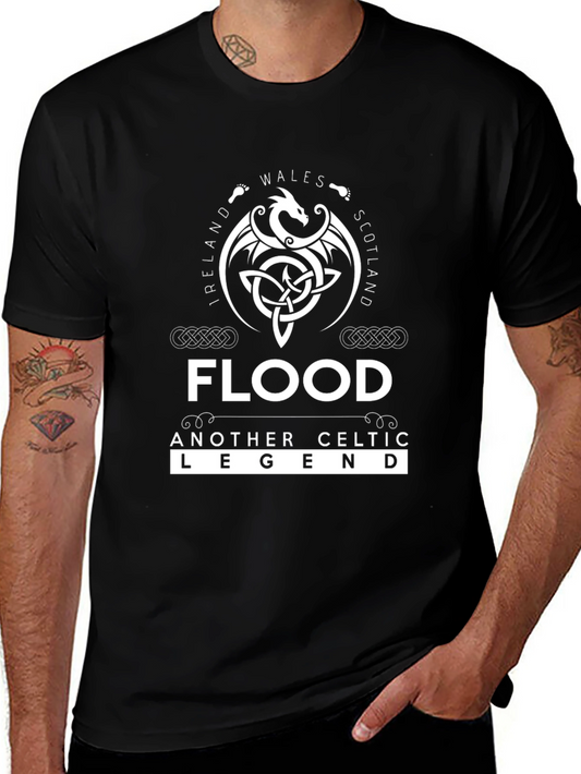 Flood Celtic Legend Black T-Shirt