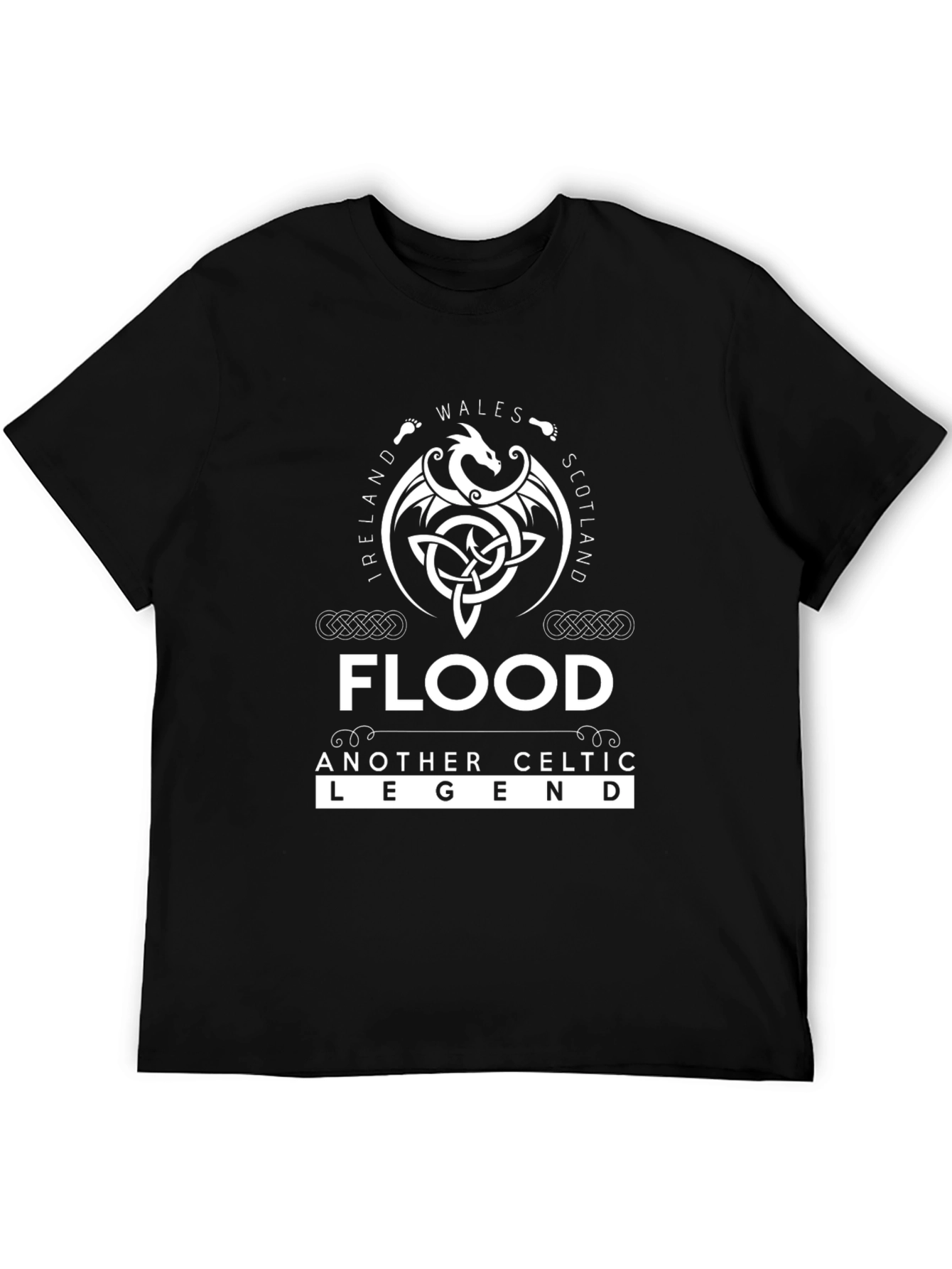 Flood Celtic Legend Black T-Shirt