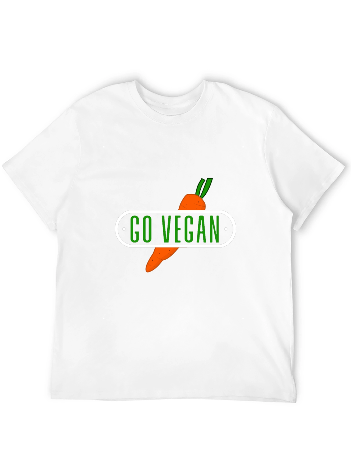 Go Vegan Carrot Graphic T-Shirt