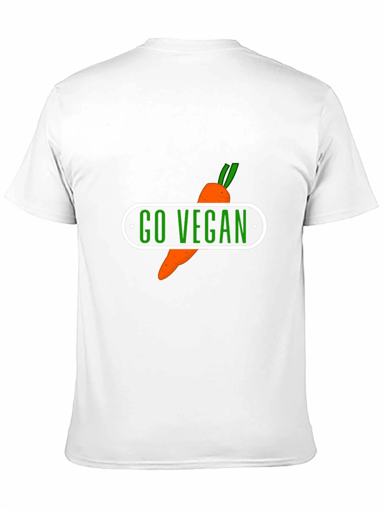 Go Vegan Carrot Graphic T-Shirt