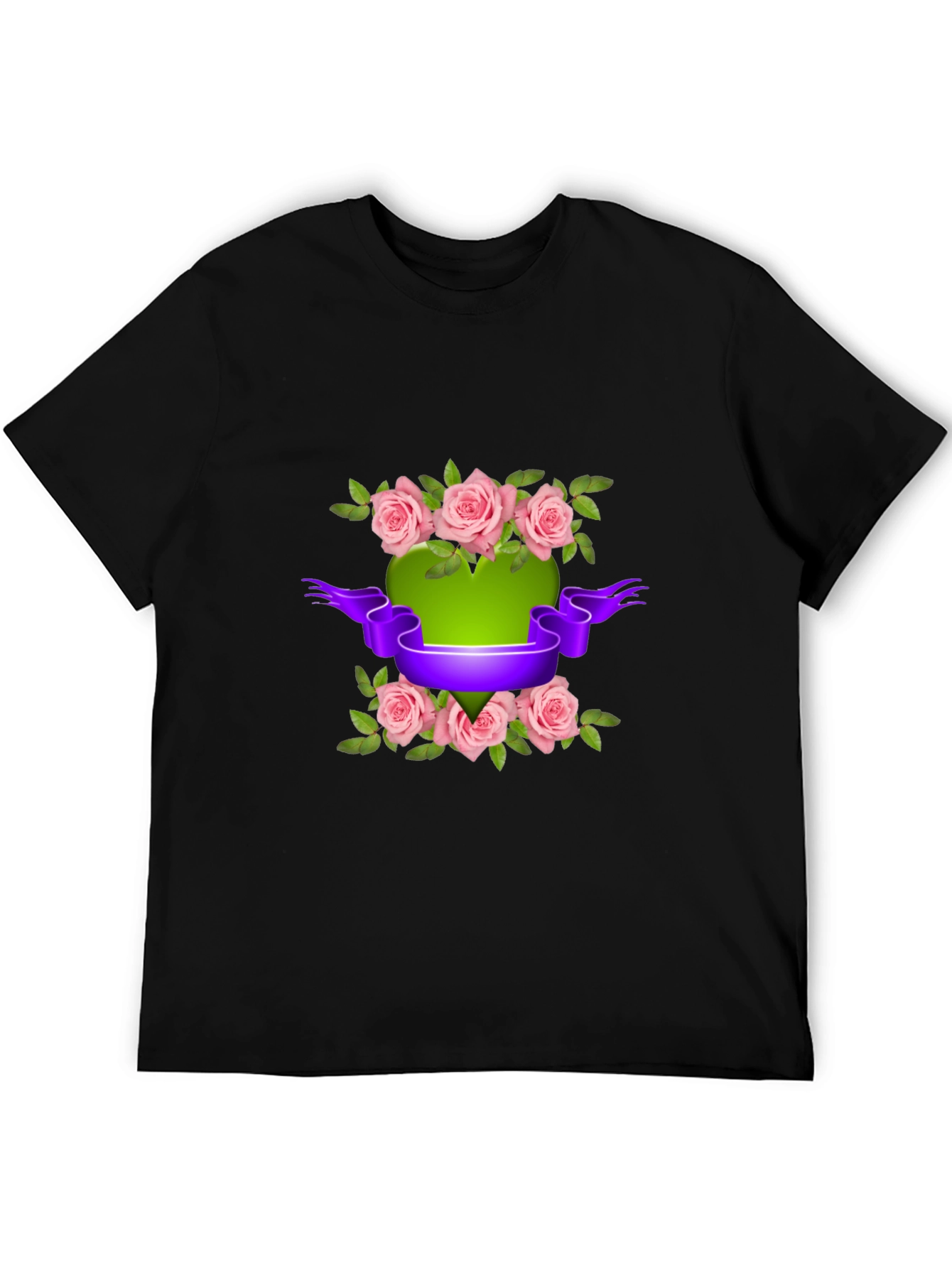 Floral Heart T-Shirt - Stylish Design