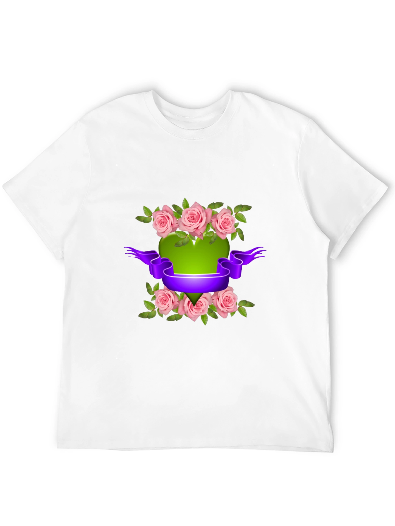 Floral Heart T-Shirt - Stylish Design