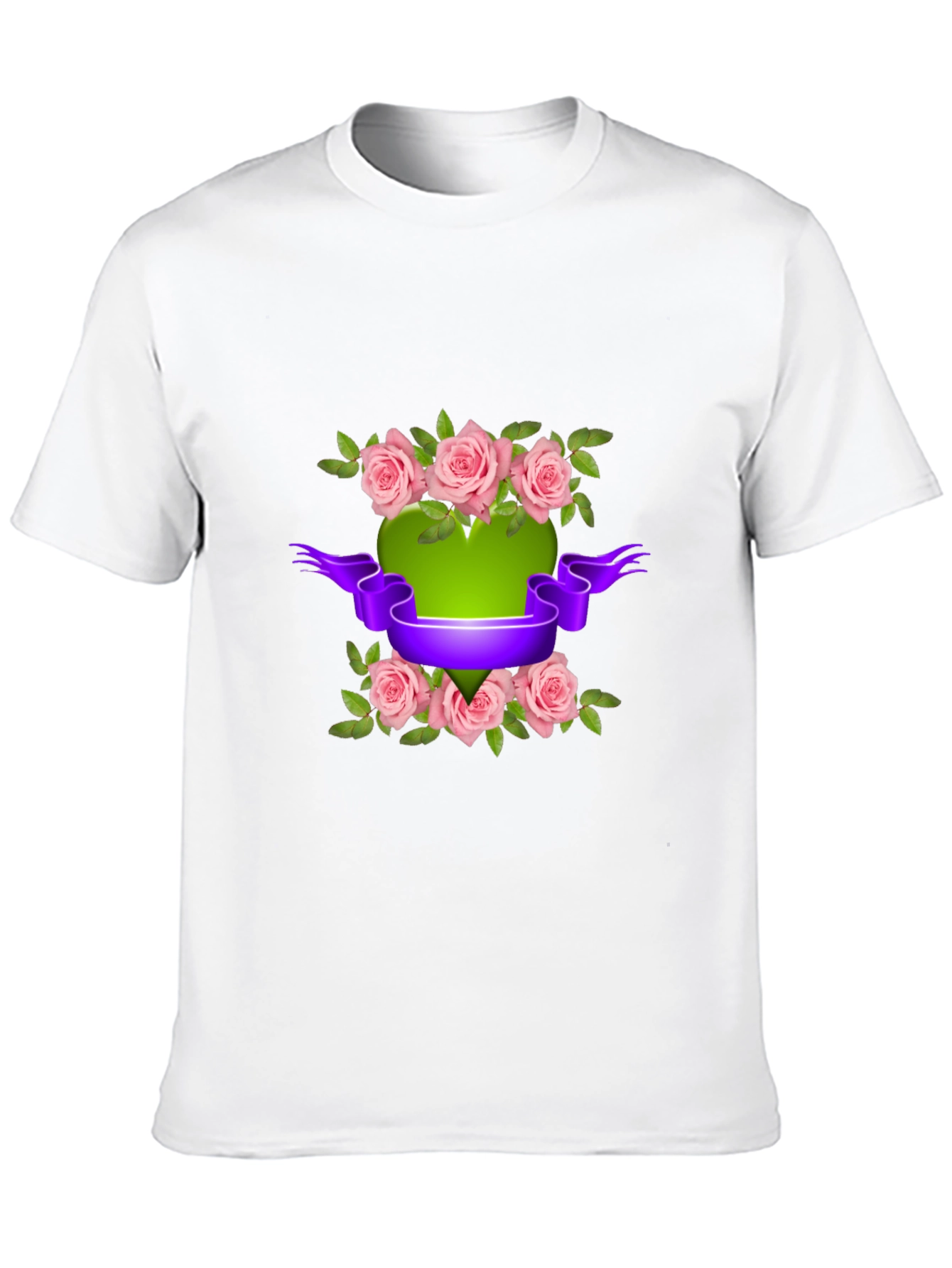 Floral Heart T-Shirt - Stylish Design