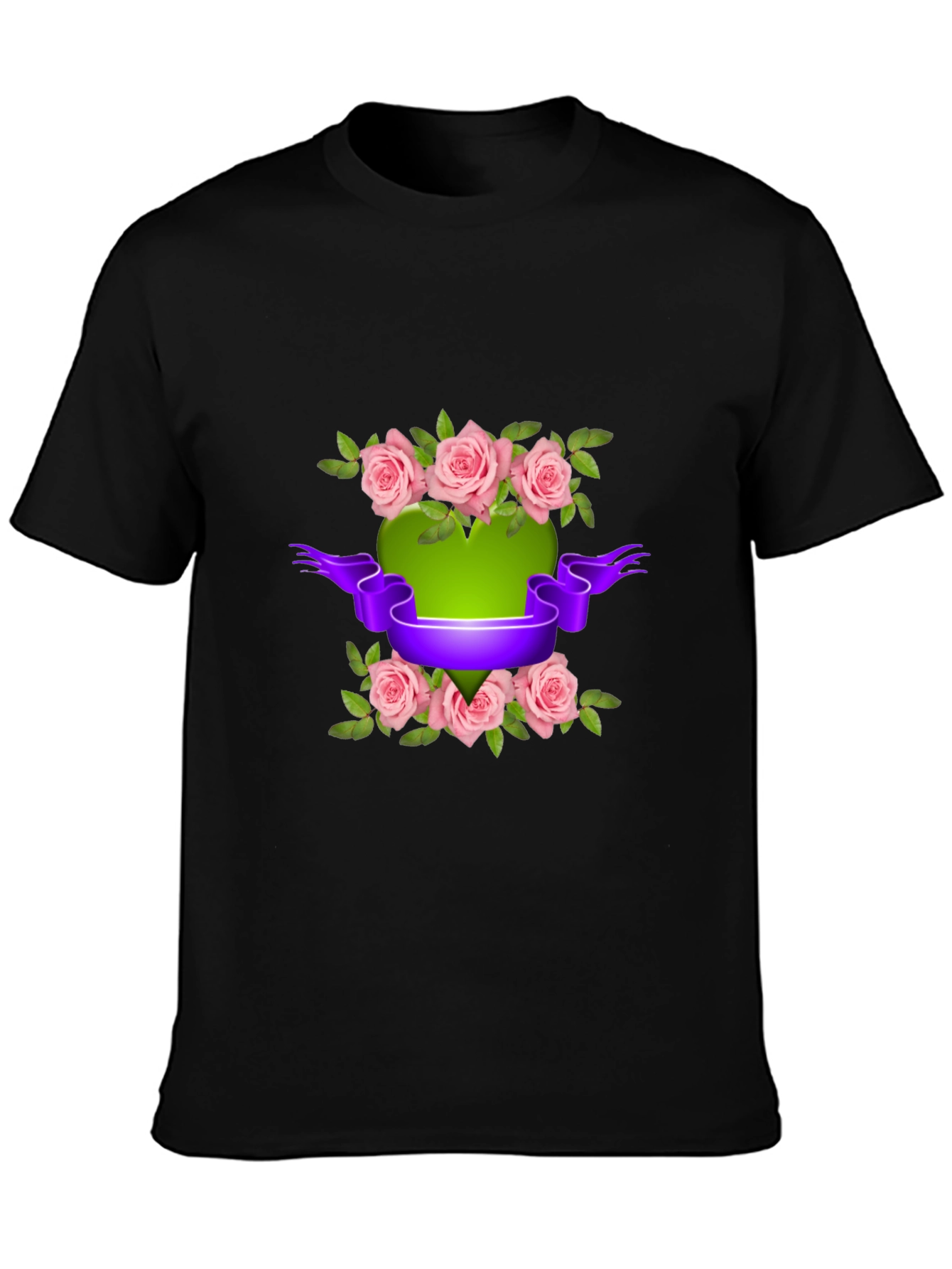 Floral Heart T-Shirt - Stylish Design