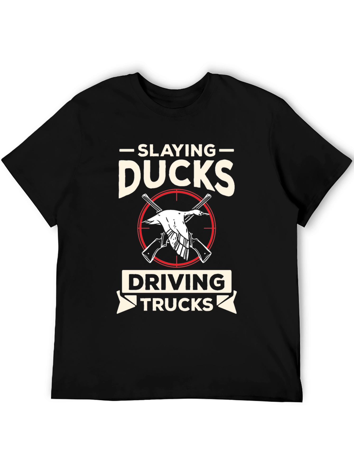 Slaying Ducks Driving Trucks Graphic Tee