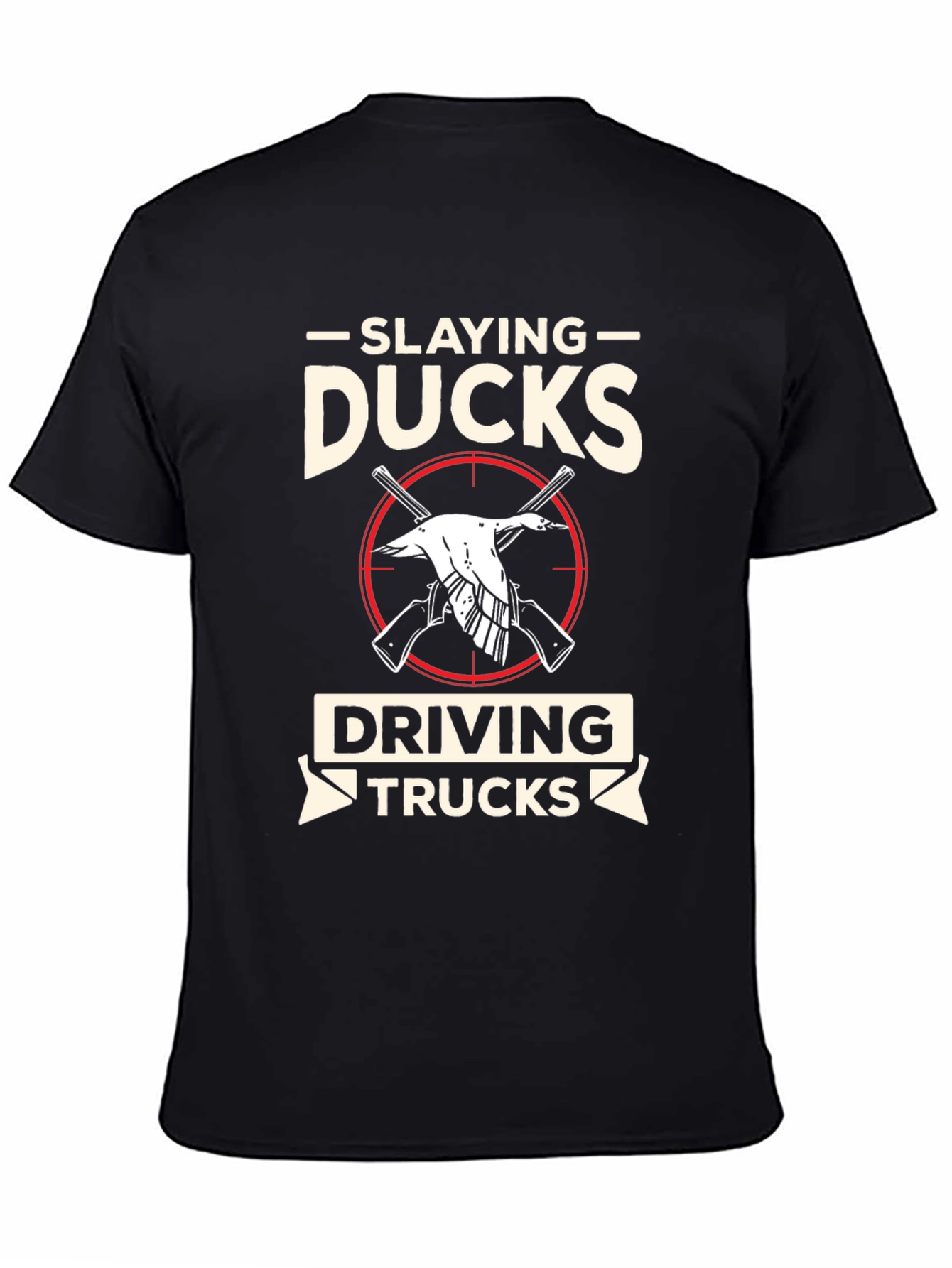 Slaying Ducks Driving Trucks Graphic Tee