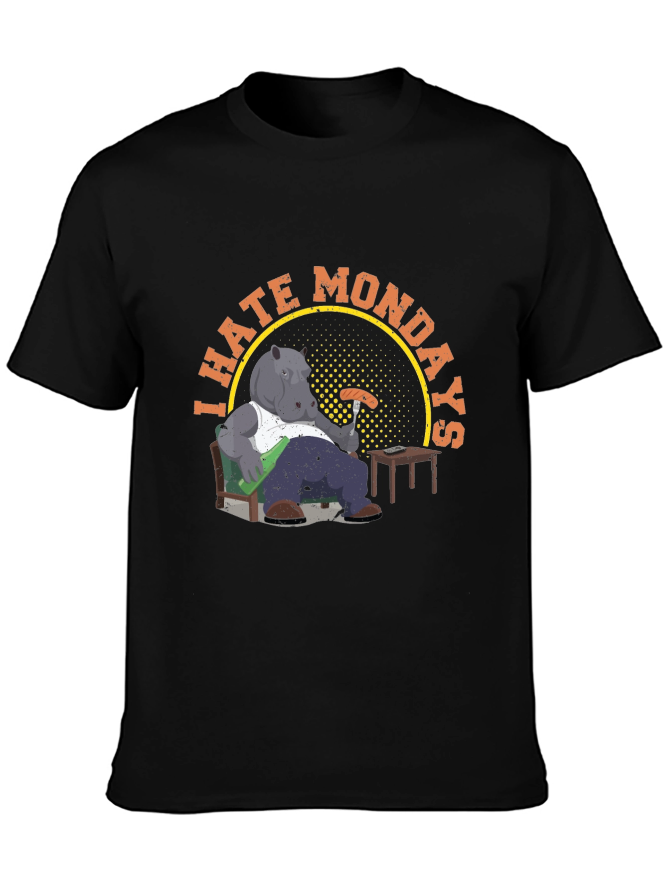 I Hate Mondays Hippo T-Shirt