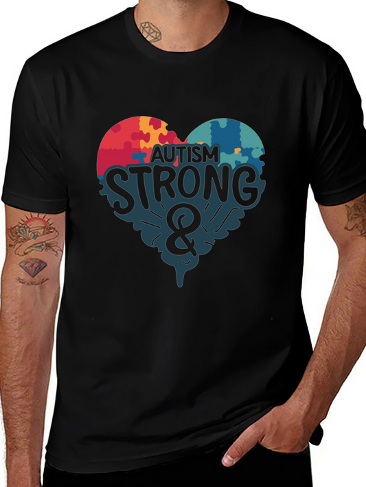 Autism Strong Graphic T-Shirt