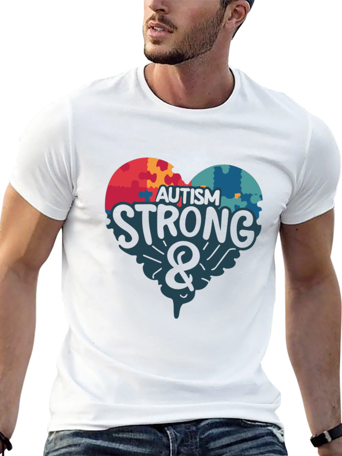 Autism Strong Graphic T-Shirt