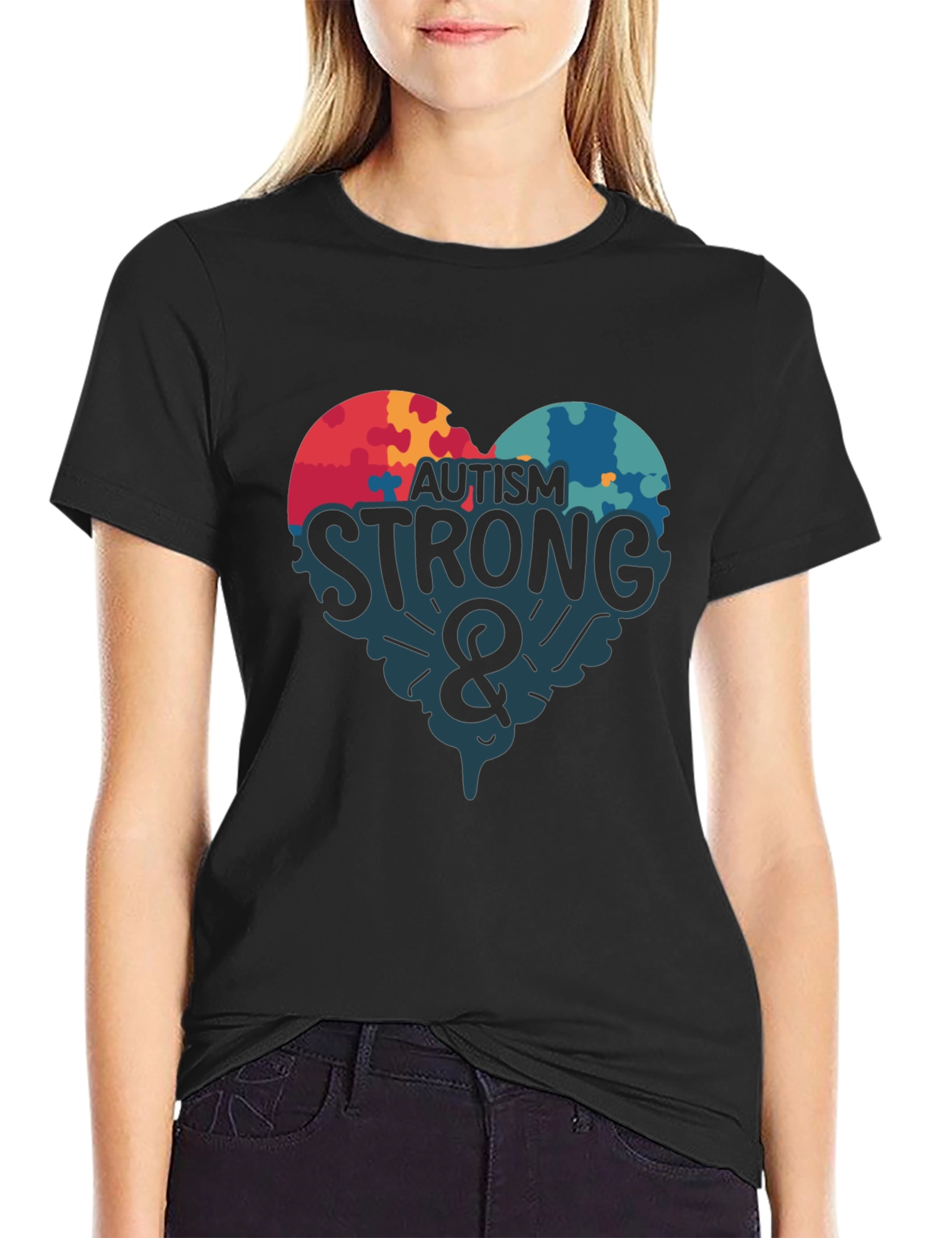 Autism Strong Graphic T-Shirt
