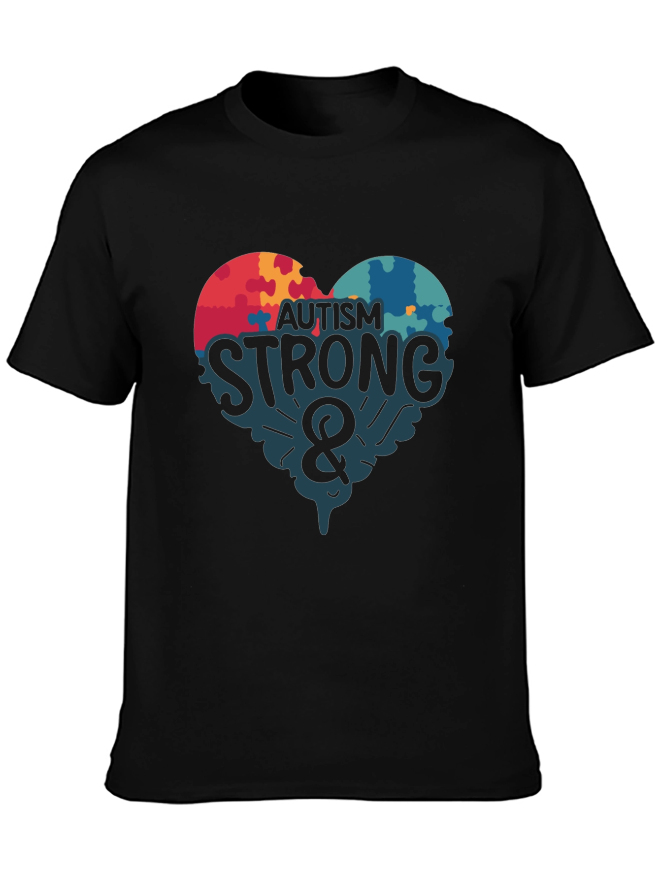 Autism Strong Graphic T-Shirt