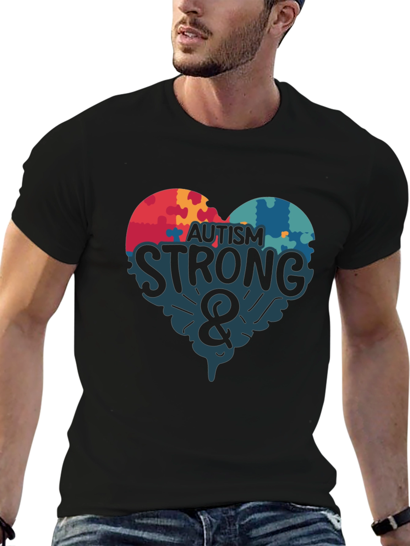 Autism Strong Graphic T-Shirt