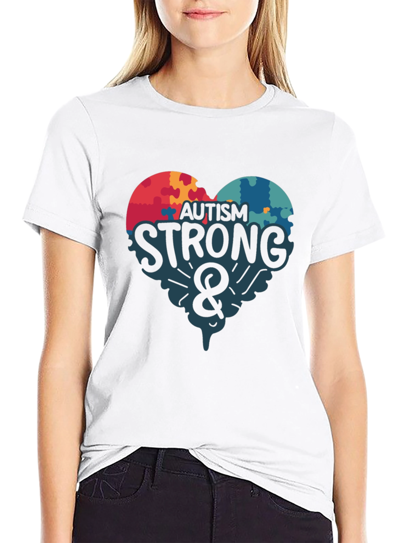 Autism Strong Graphic T-Shirt